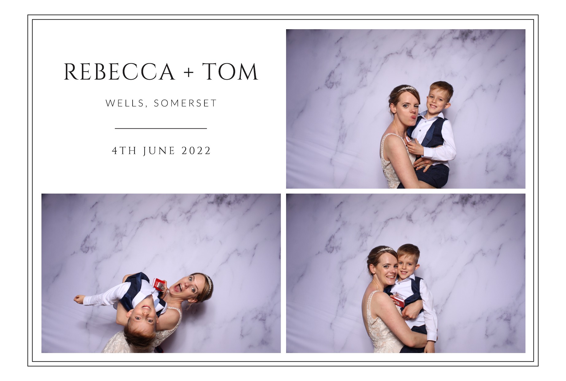 Rebecca and Tom | View more photos from the event at images.mobile-photo-booth.com/u/MobilePhotoBoothUK/Rebecca-and-Tom