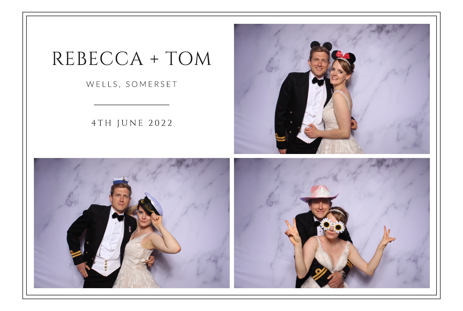 Rebecca and Tom | View more photos from the event at images.mobile-photo-booth.com/u/MobilePhotoBoothUK/Rebecca-and-Tom