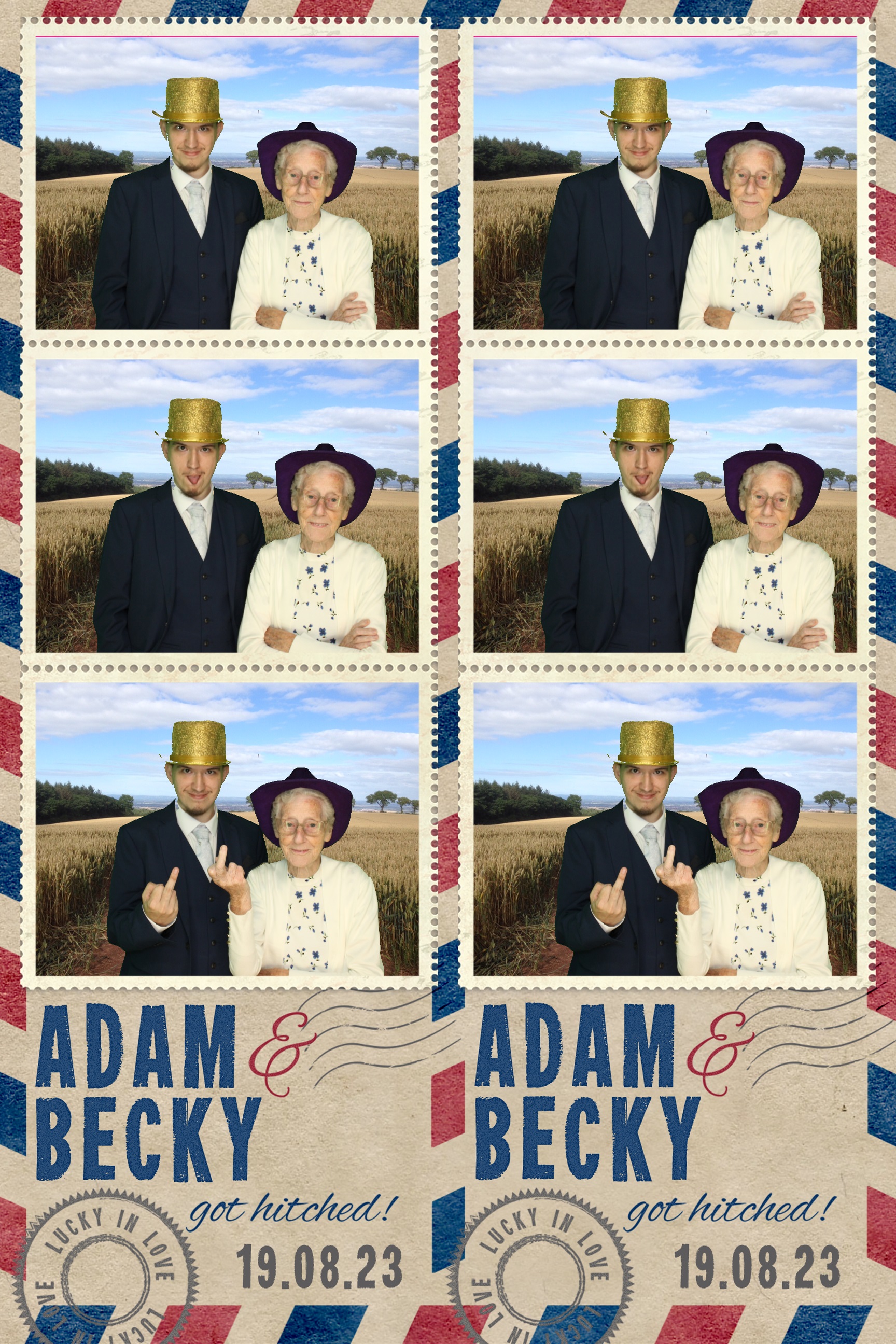 Adam & Becky | View more photos from the event at images.mobile-photo-booth.com/u/MobilePhotoBoothUK/Adam-Becky