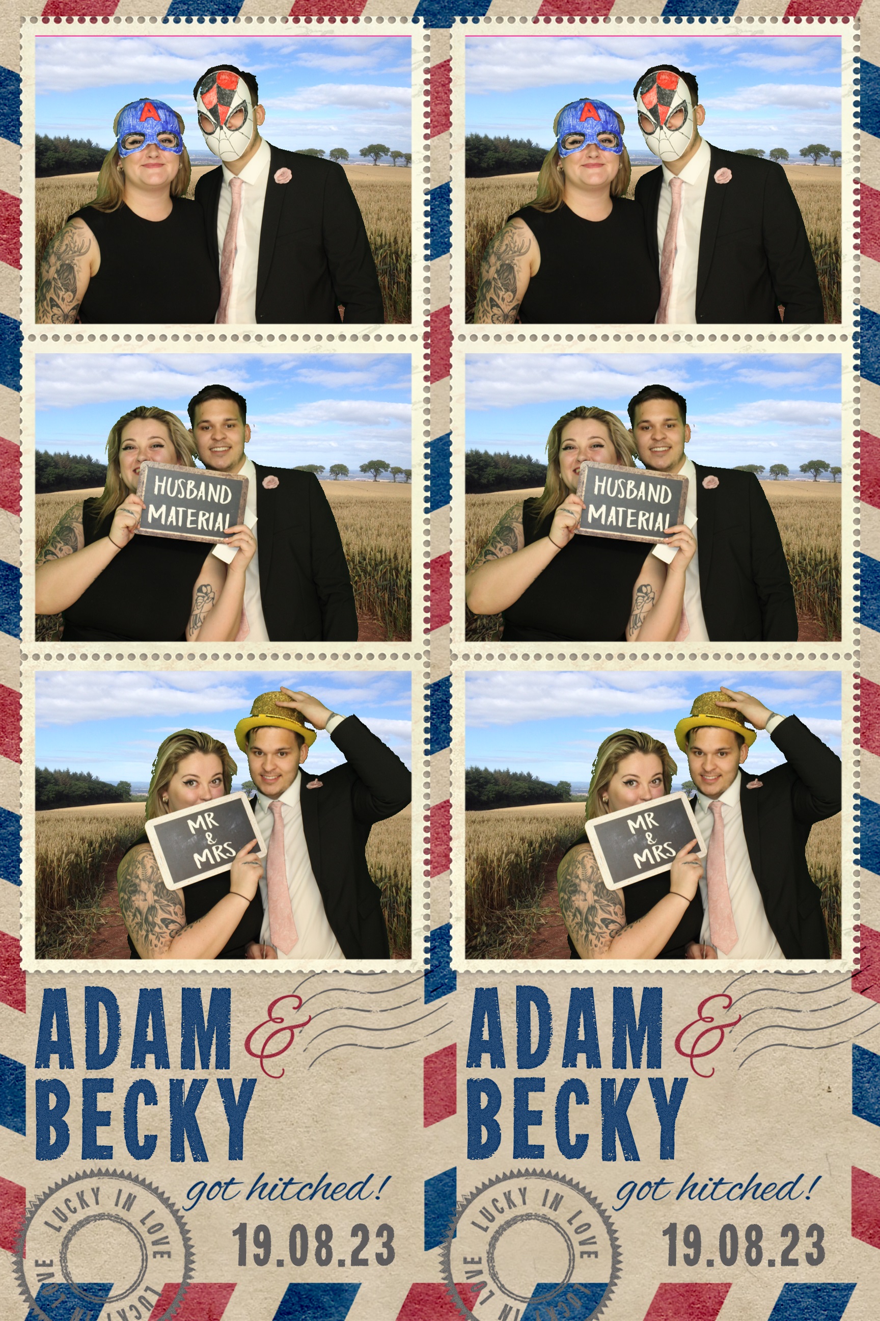 Adam & Becky | View more photos from the event at images.mobile-photo-booth.com/u/MobilePhotoBoothUK/Adam-Becky