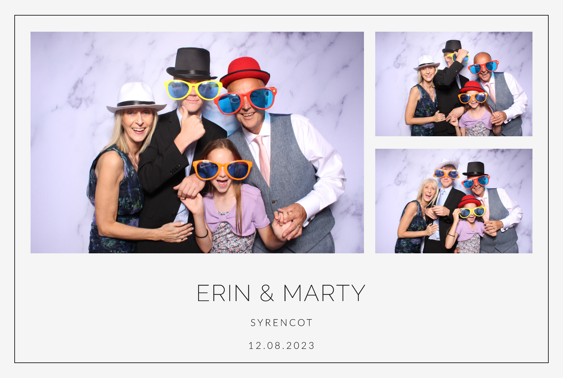 Erin & Marty | View more photos from the event at images.mobile-photo-booth.com/u/MobilePhotoBoothUK/Erin-Marty