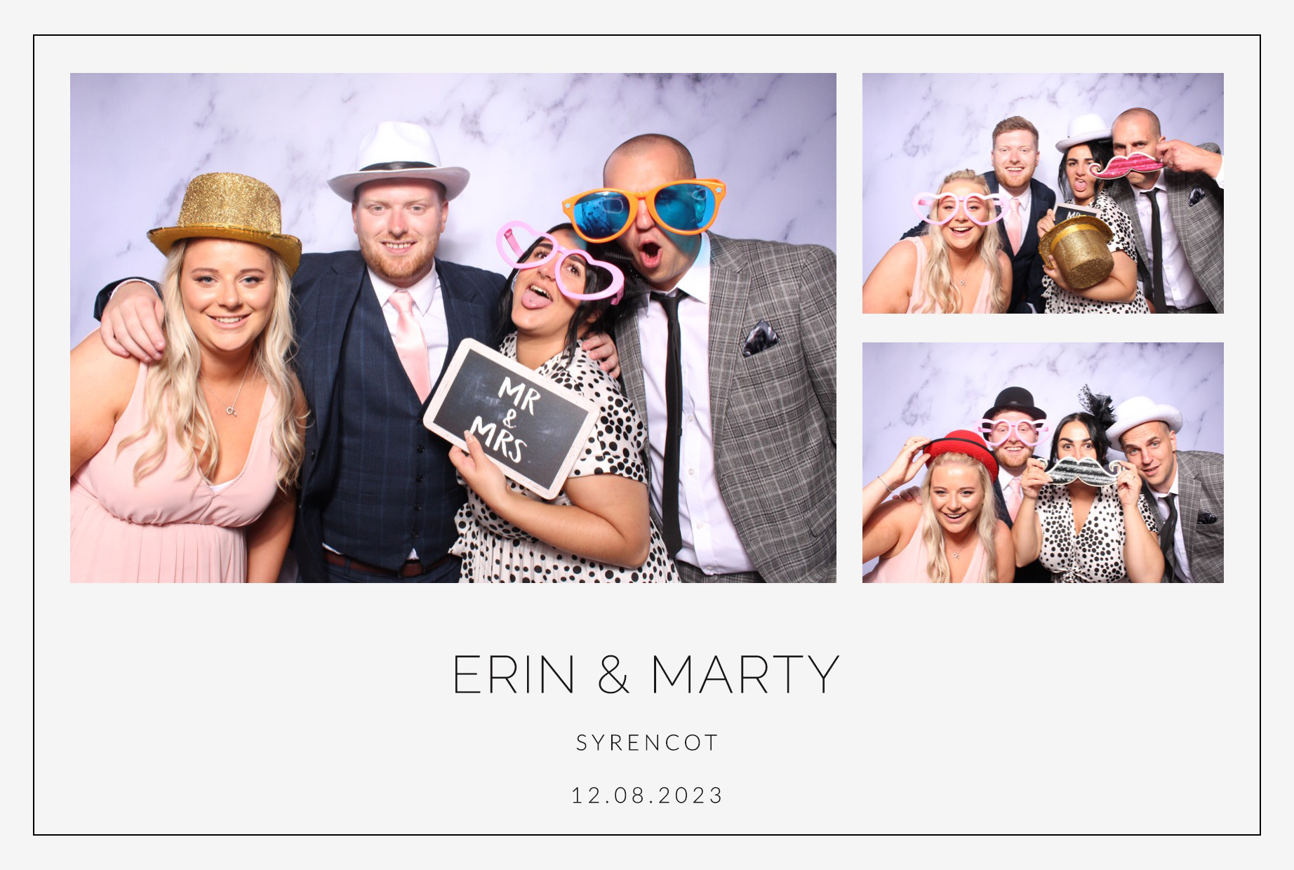 Erin & Marty | View more photos from the event at images.mobile-photo-booth.com/u/MobilePhotoBoothUK/Erin-Marty