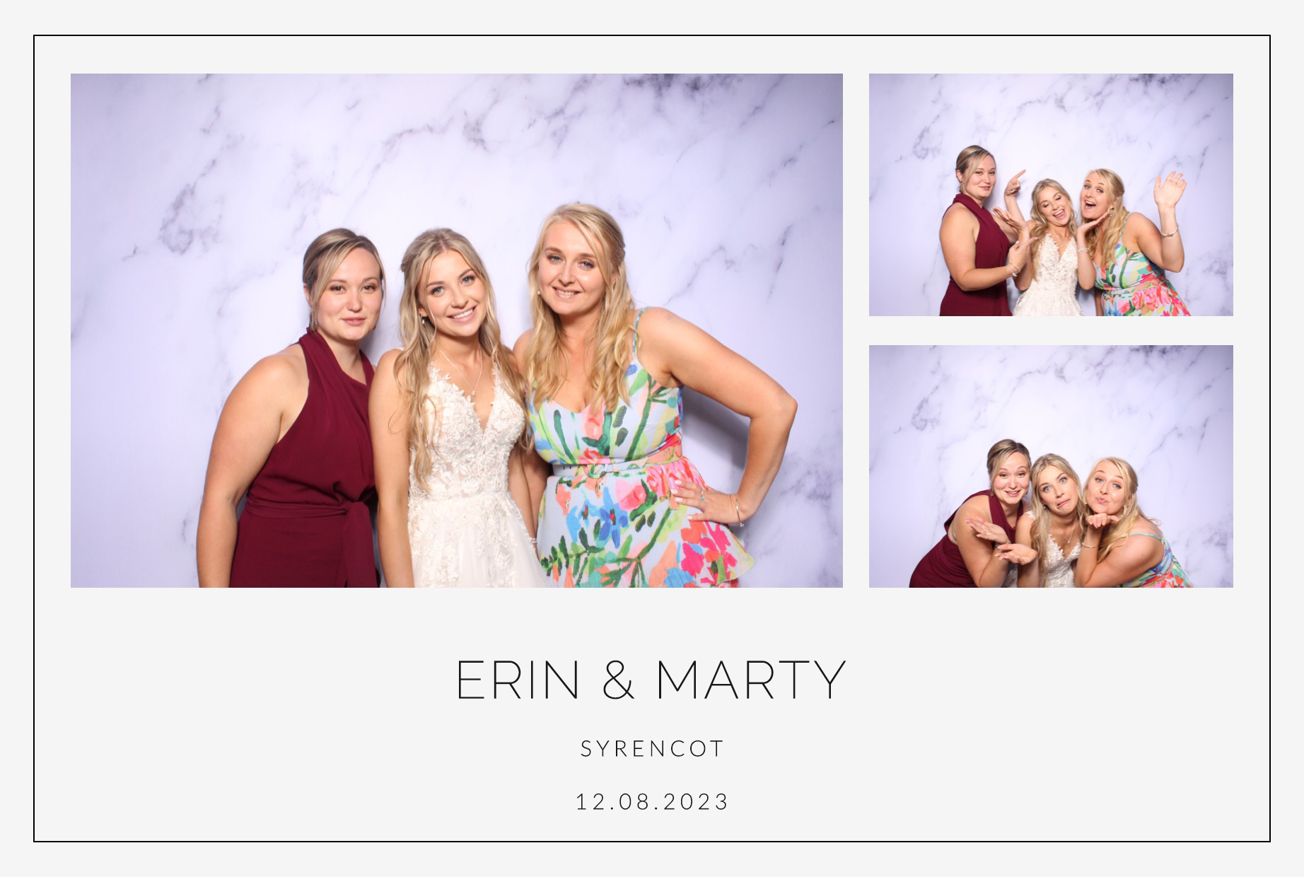 Erin & Marty | View more photos from the event at images.mobile-photo-booth.com/u/MobilePhotoBoothUK/Erin-Marty