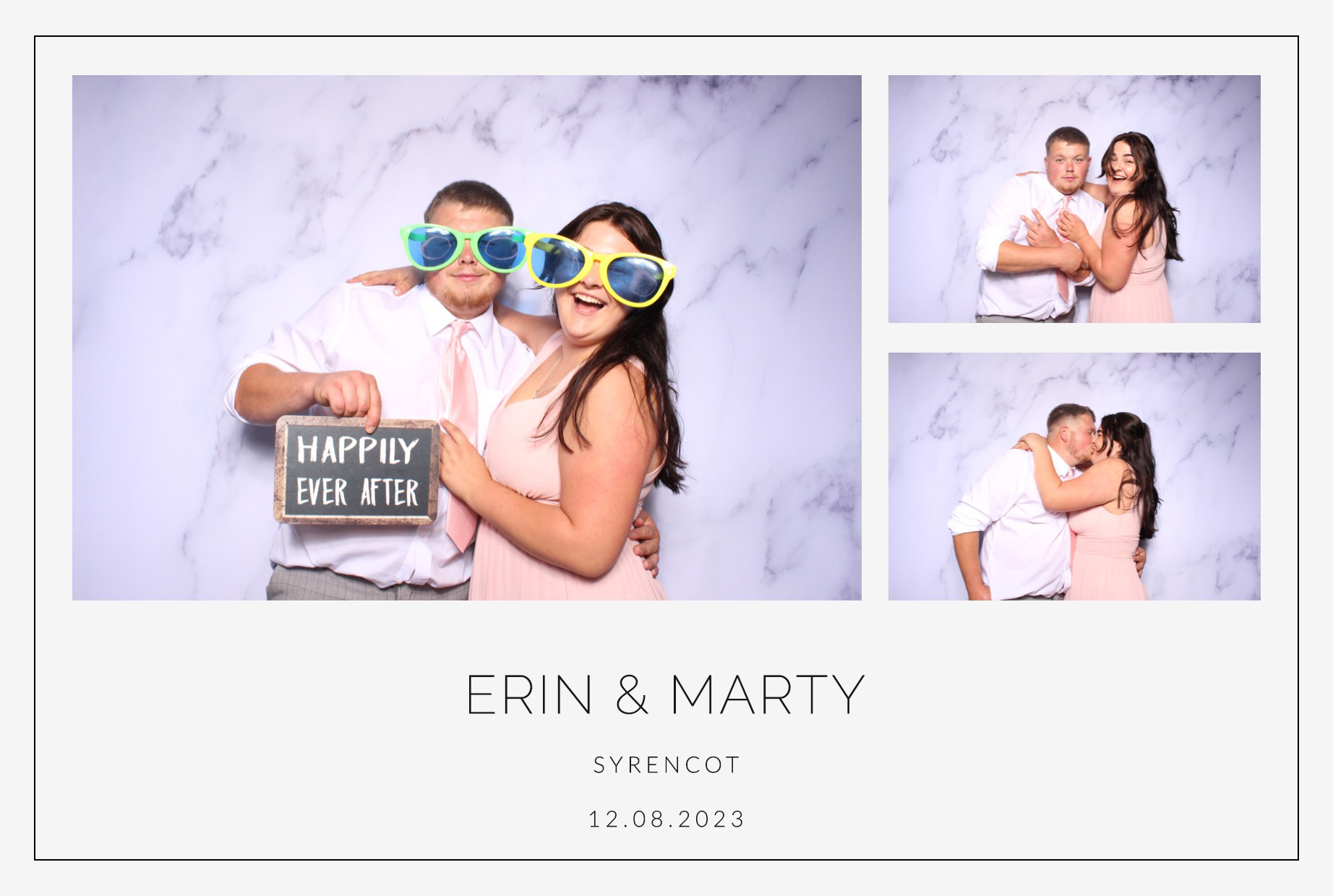 Erin & Marty | View more photos from the event at images.mobile-photo-booth.com/u/MobilePhotoBoothUK/Erin-Marty