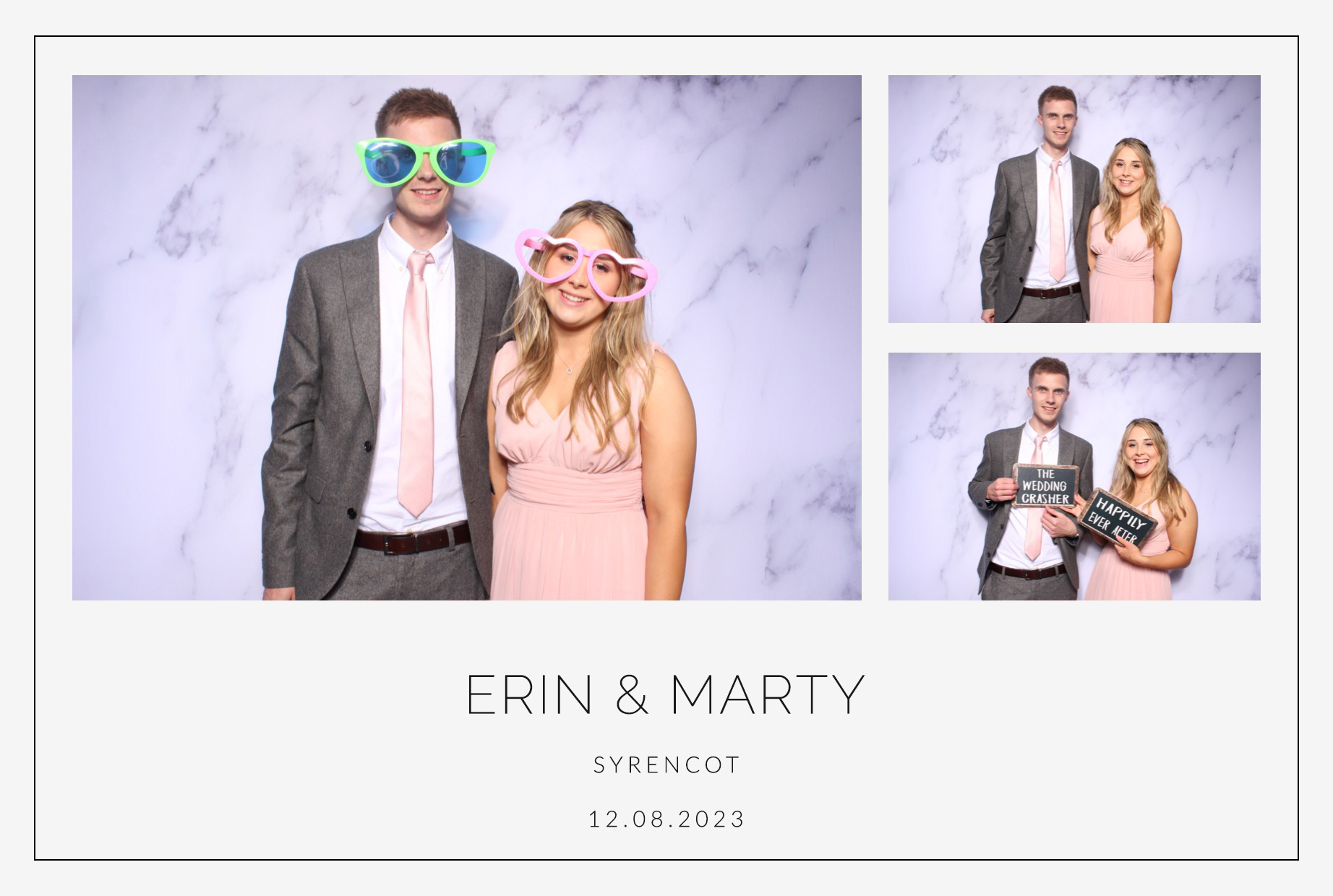 Erin & Marty | View more photos from the event at images.mobile-photo-booth.com/u/MobilePhotoBoothUK/Erin-Marty