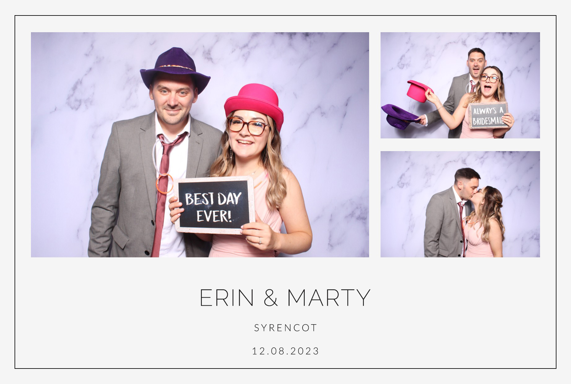Erin & Marty | View more photos from the event at images.mobile-photo-booth.com/u/MobilePhotoBoothUK/Erin-Marty