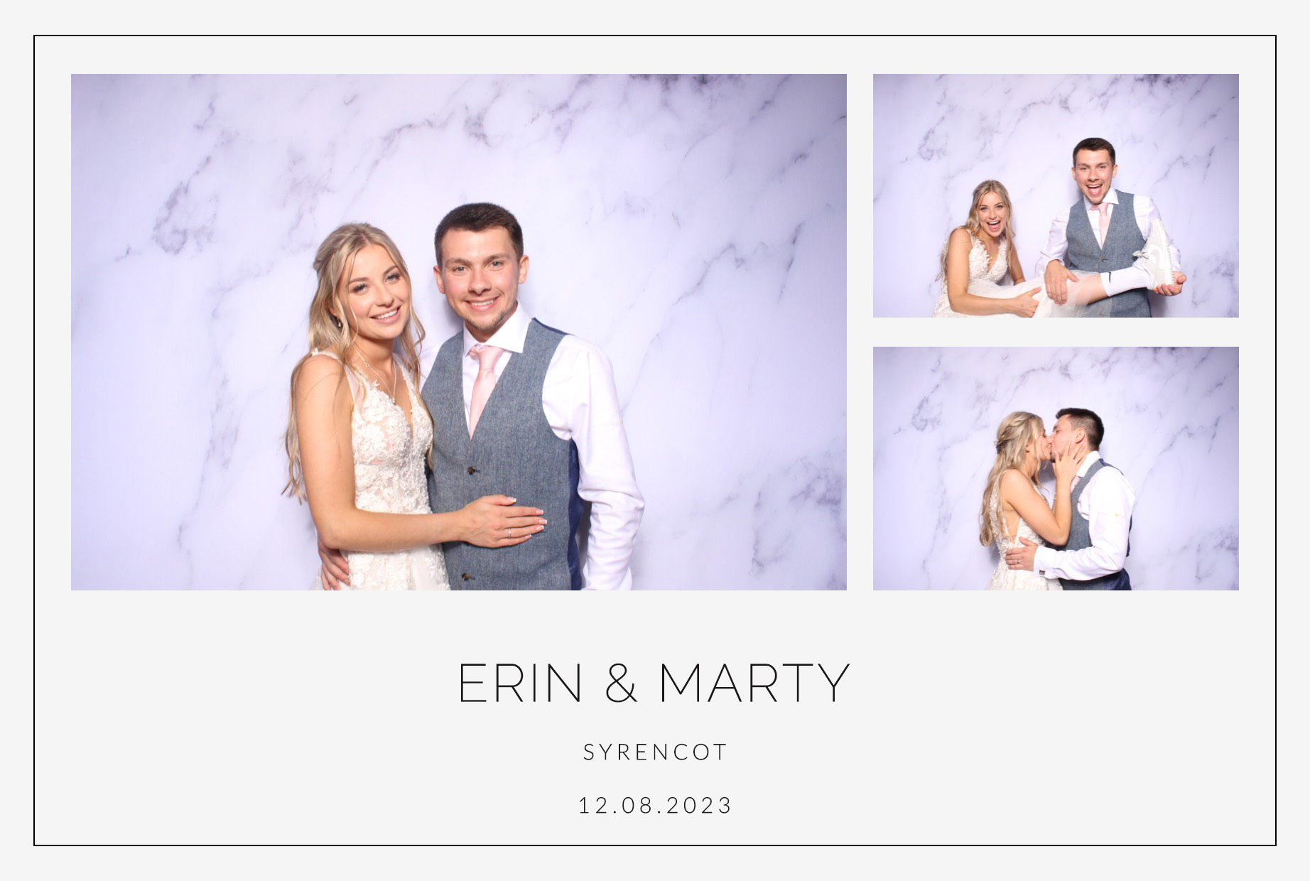 Erin & Marty | View more photos from the event at images.mobile-photo-booth.com/u/MobilePhotoBoothUK/Erin-Marty
