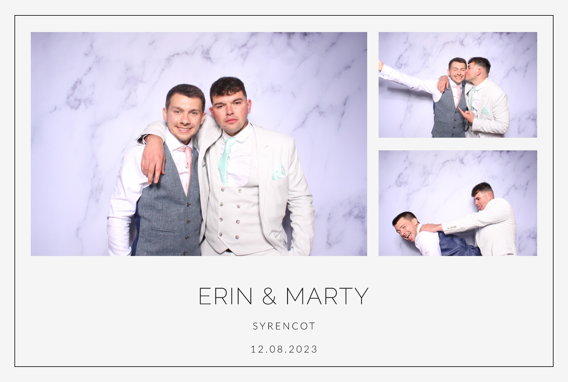 Erin & Marty | View more photos from the event at images.mobile-photo-booth.com/u/MobilePhotoBoothUK/Erin-Marty