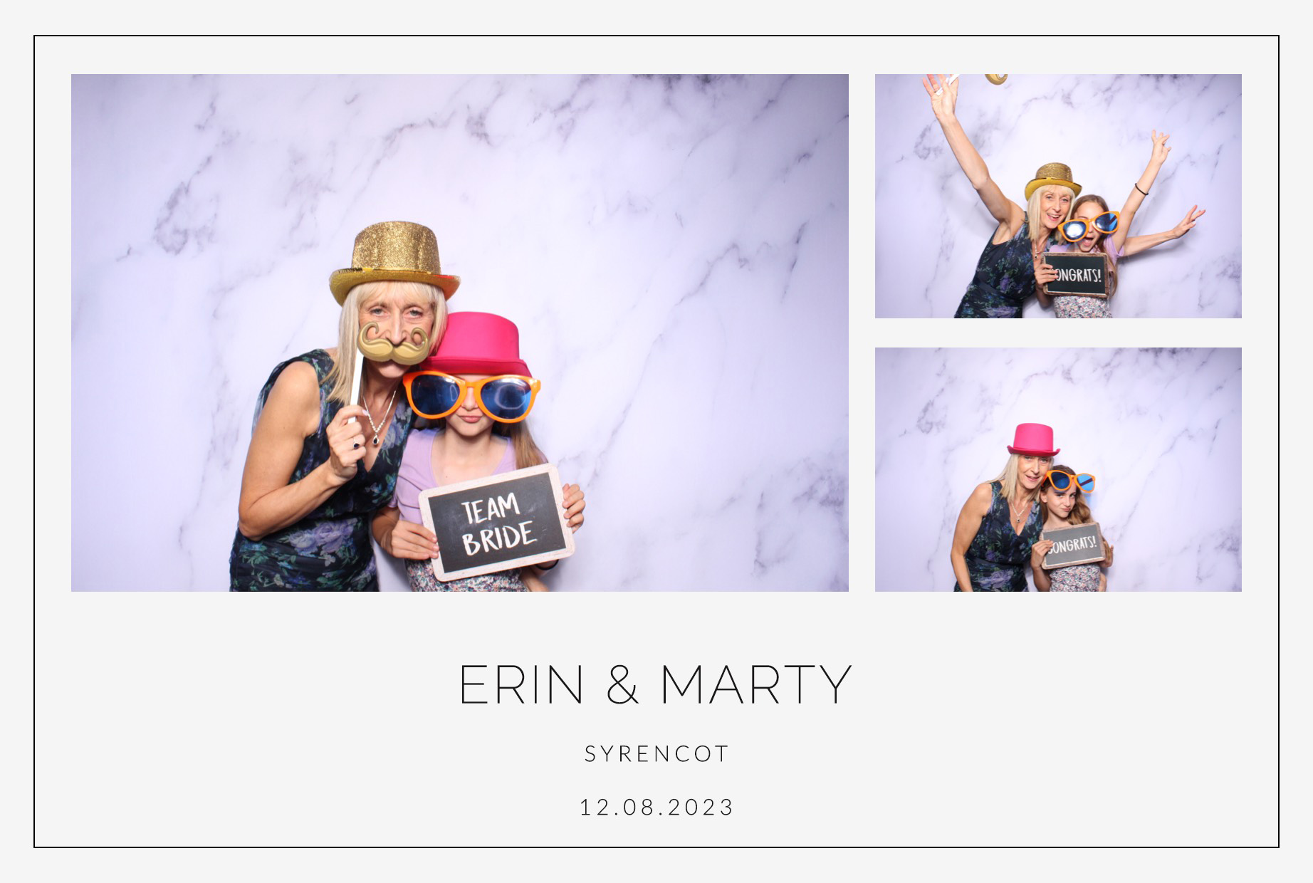 Erin & Marty | View more photos from the event at images.mobile-photo-booth.com/u/MobilePhotoBoothUK/Erin-Marty