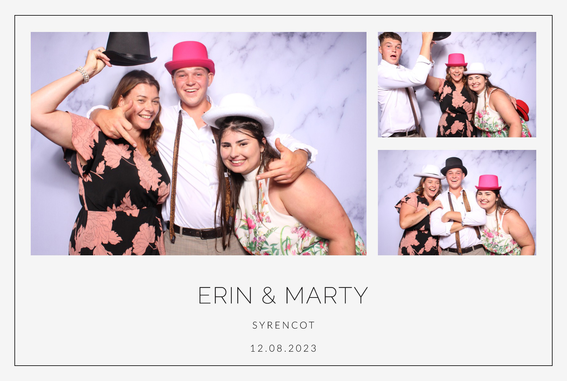 Erin & Marty | View more photos from the event at images.mobile-photo-booth.com/u/MobilePhotoBoothUK/Erin-Marty