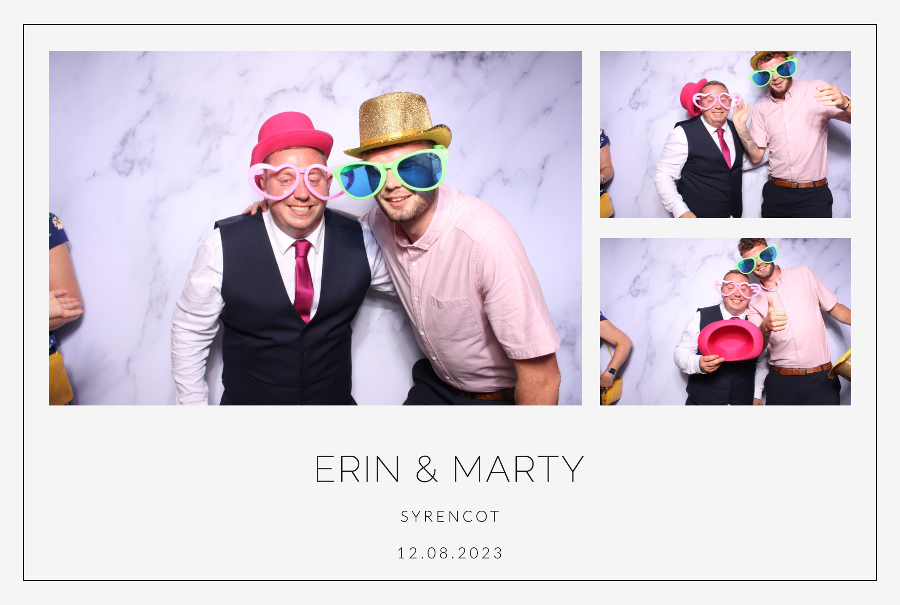 Erin & Marty | View more photos from the event at images.mobile-photo-booth.com/u/MobilePhotoBoothUK/Erin-Marty