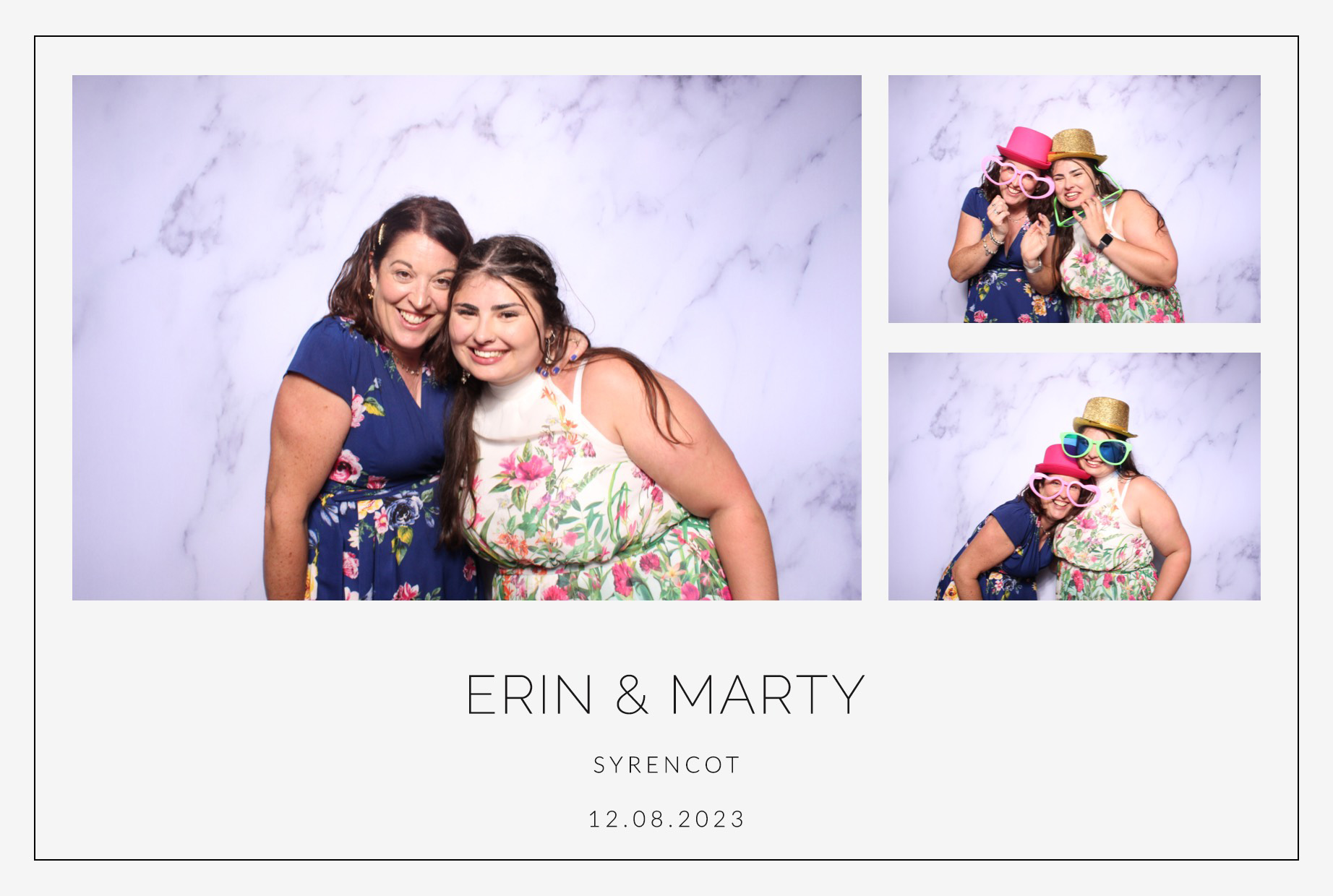 Erin & Marty | View more photos from the event at images.mobile-photo-booth.com/u/MobilePhotoBoothUK/Erin-Marty