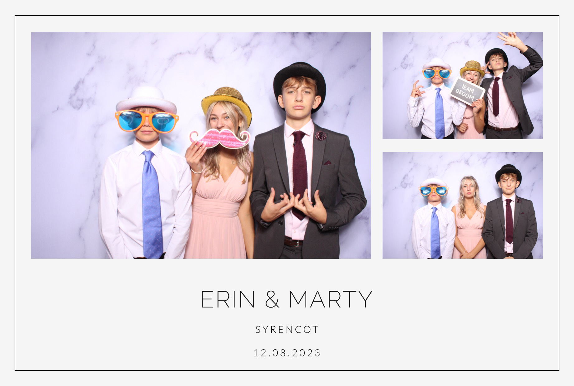Erin & Marty | View more photos from the event at images.mobile-photo-booth.com/u/MobilePhotoBoothUK/Erin-Marty