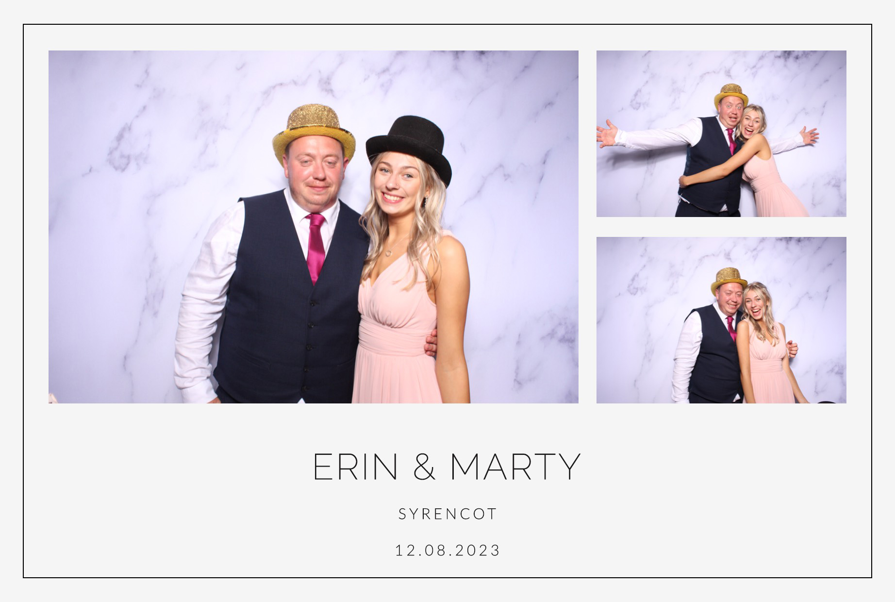 Erin & Marty | View more photos from the event at images.mobile-photo-booth.com/u/MobilePhotoBoothUK/Erin-Marty