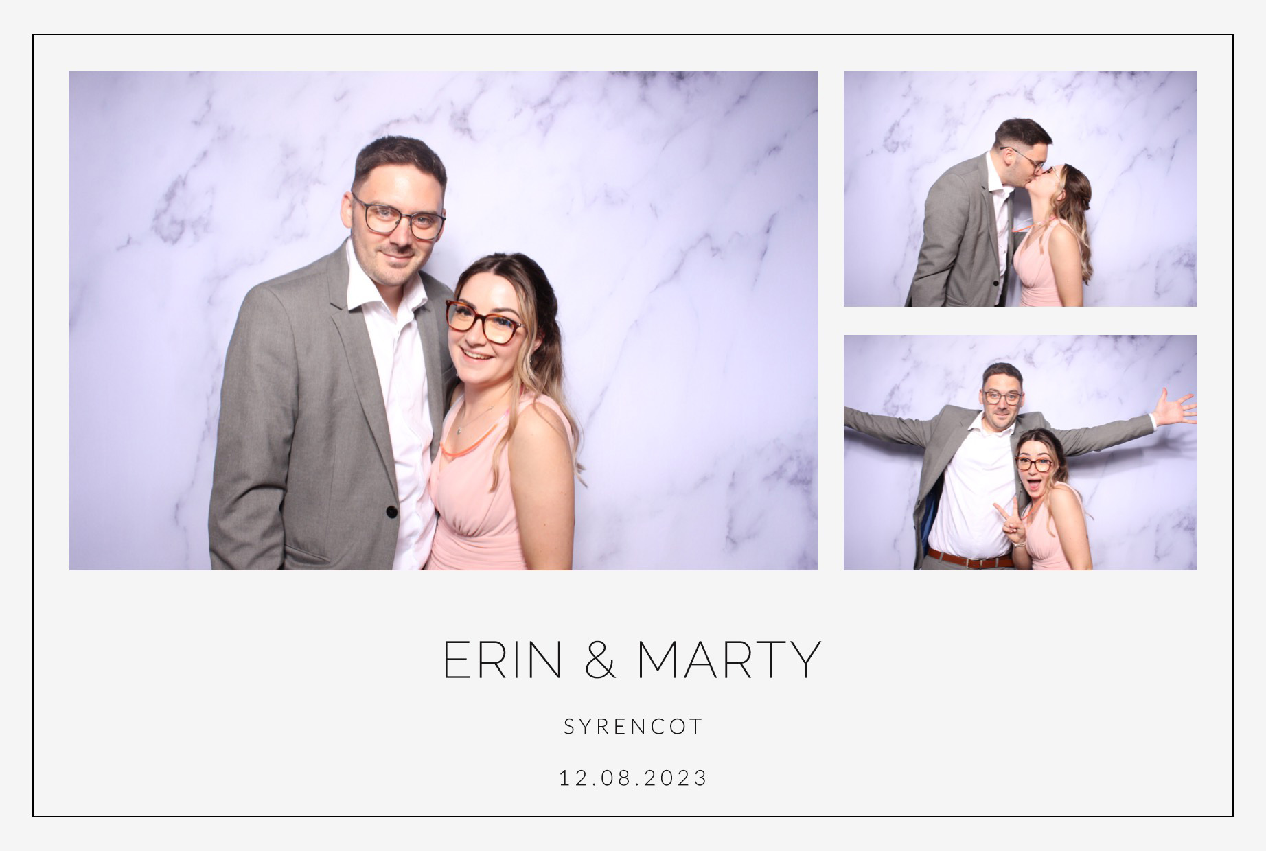 Erin & Marty | View more photos from the event at images.mobile-photo-booth.com/u/MobilePhotoBoothUK/Erin-Marty