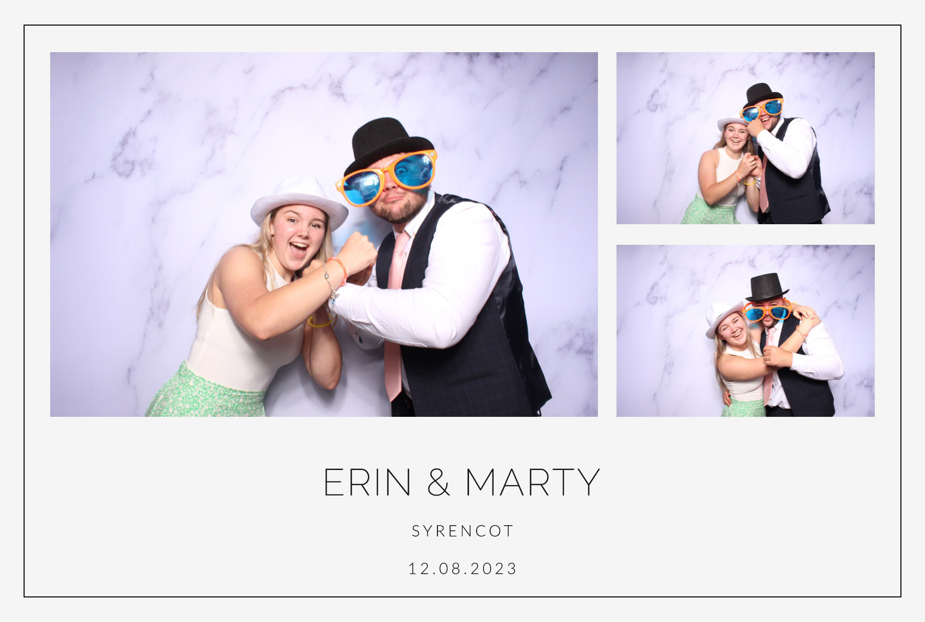Erin & Marty | View more photos from the event at images.mobile-photo-booth.com/u/MobilePhotoBoothUK/Erin-Marty