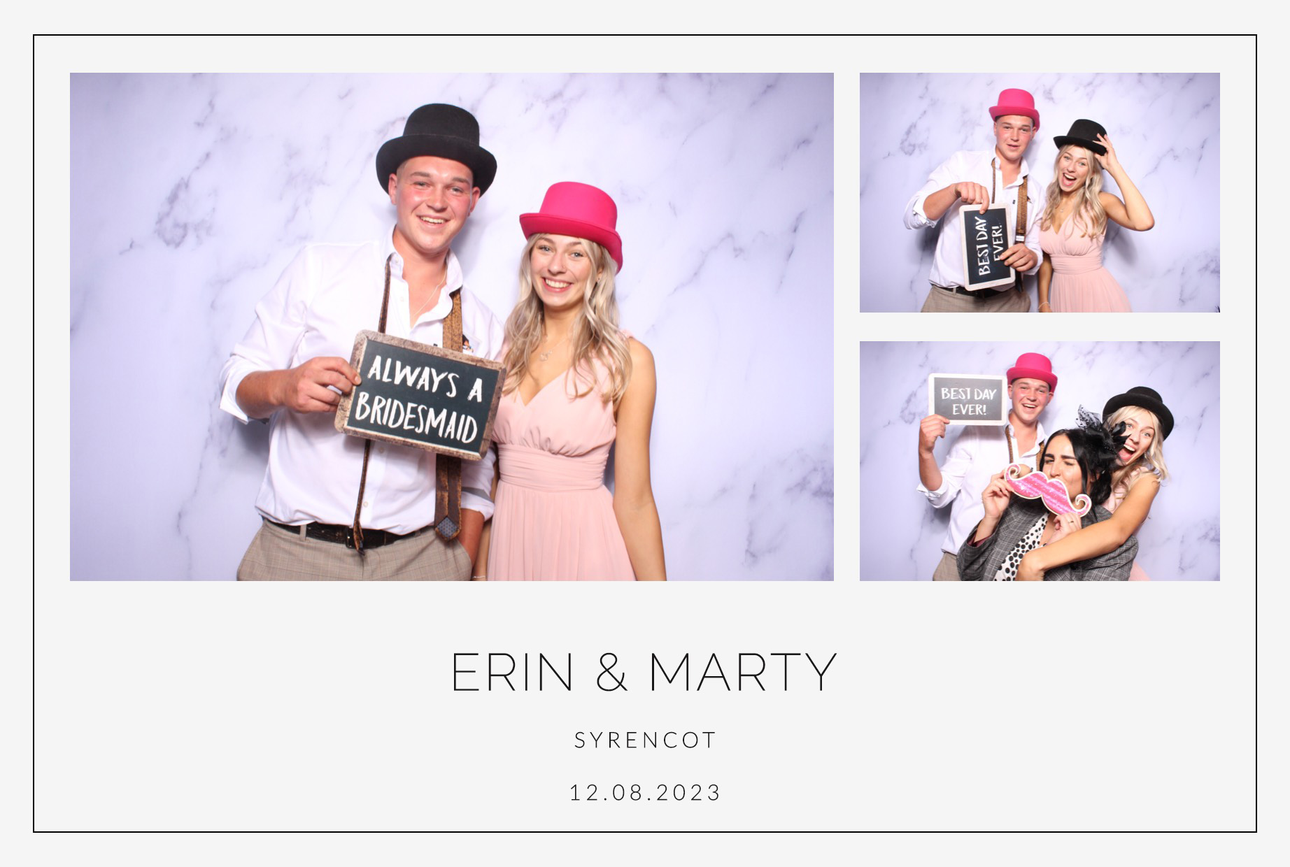 Erin & Marty | View more photos from the event at images.mobile-photo-booth.com/u/MobilePhotoBoothUK/Erin-Marty