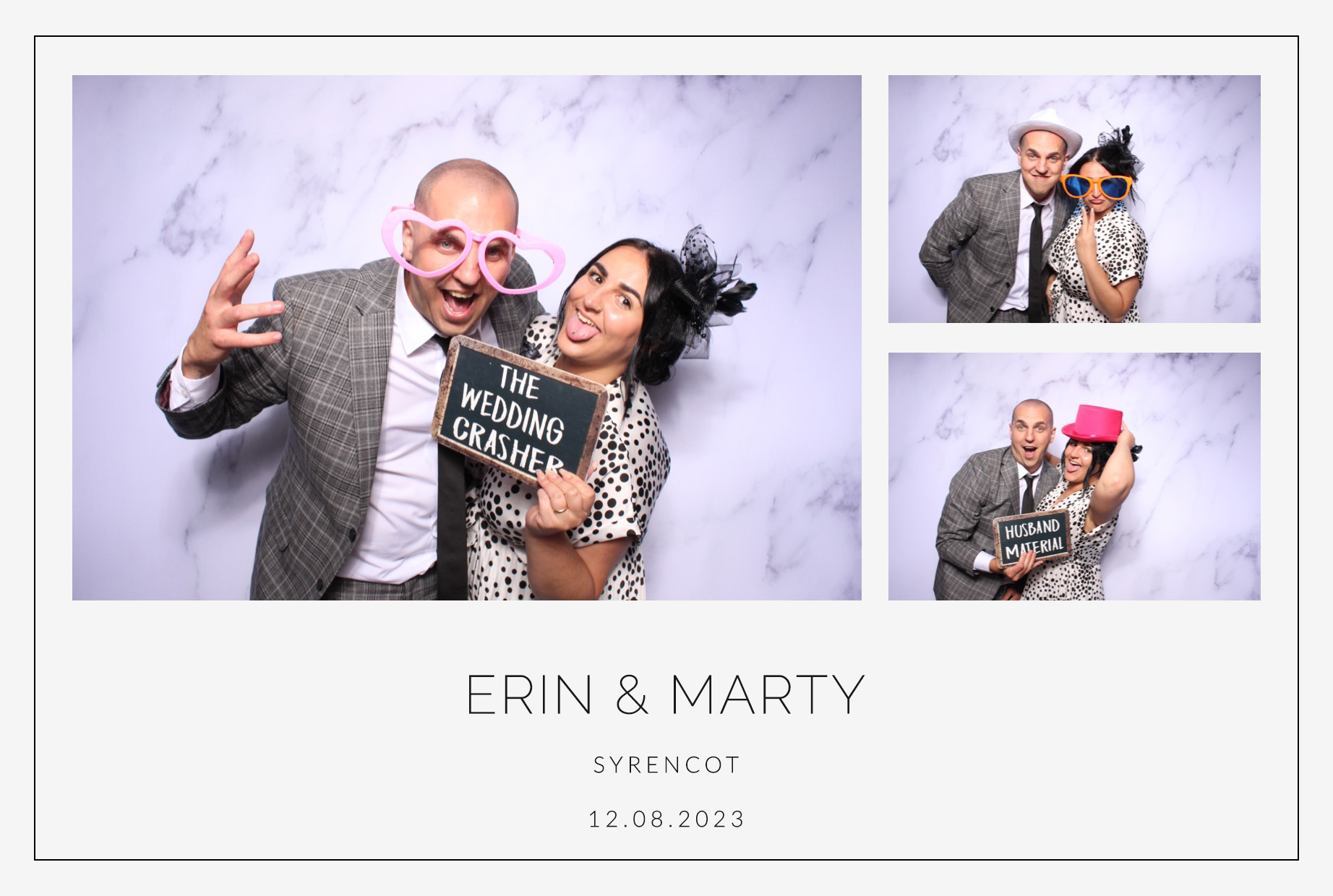 Erin & Marty | View more photos from the event at images.mobile-photo-booth.com/u/MobilePhotoBoothUK/Erin-Marty