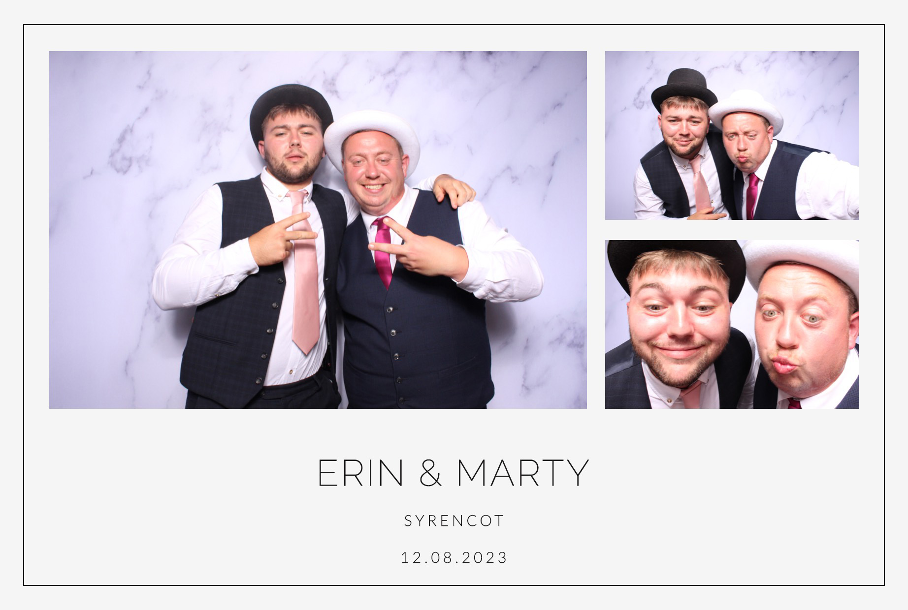 Erin & Marty | View more photos from the event at images.mobile-photo-booth.com/u/MobilePhotoBoothUK/Erin-Marty