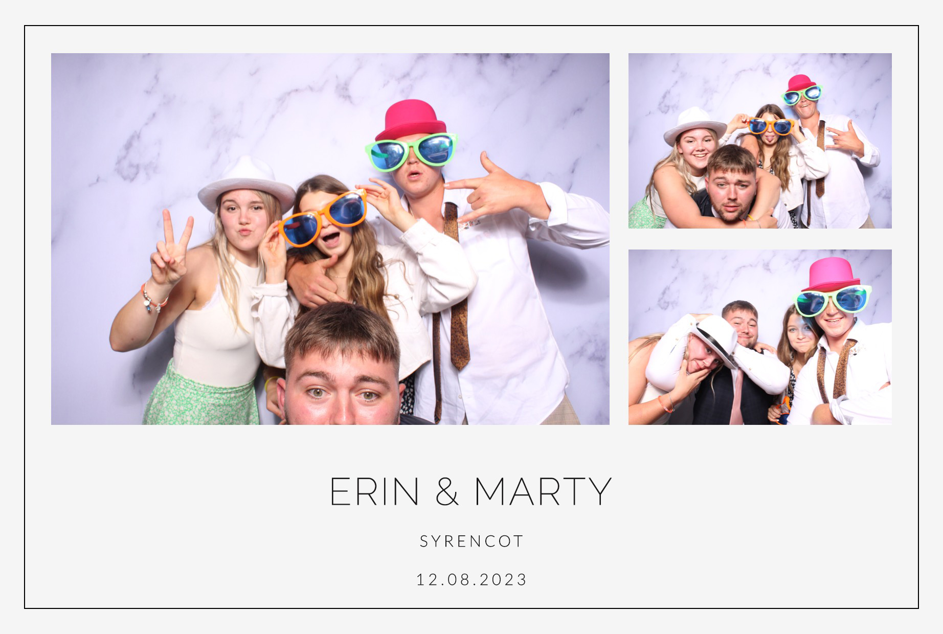 Erin & Marty | View more photos from the event at images.mobile-photo-booth.com/u/MobilePhotoBoothUK/Erin-Marty