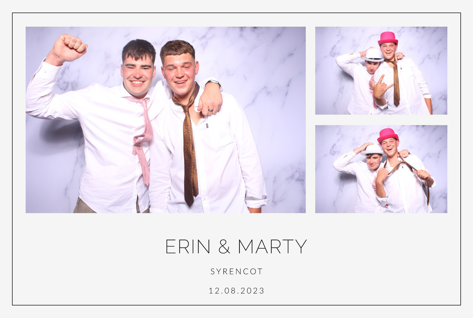 Erin & Marty | View more photos from the event at images.mobile-photo-booth.com/u/MobilePhotoBoothUK/Erin-Marty