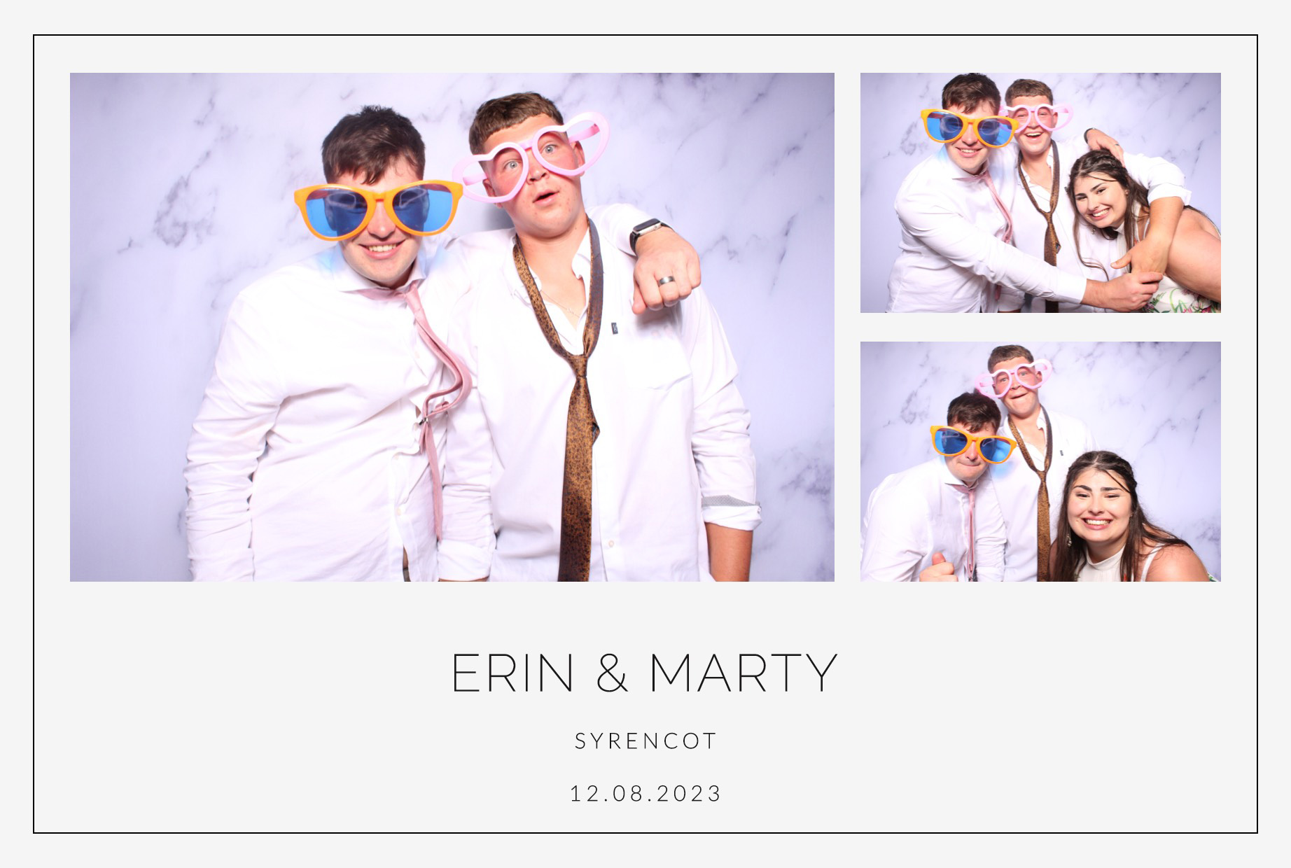 Erin & Marty | View more photos from the event at images.mobile-photo-booth.com/u/MobilePhotoBoothUK/Erin-Marty