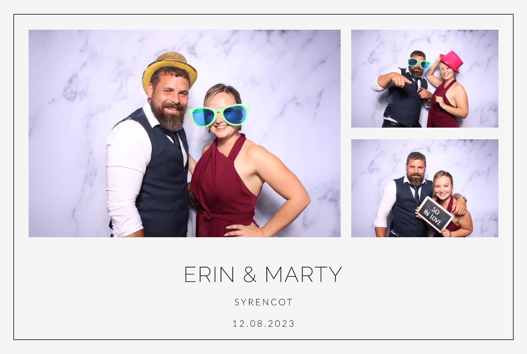 Erin & Marty | View more photos from the event at images.mobile-photo-booth.com/u/MobilePhotoBoothUK/Erin-Marty