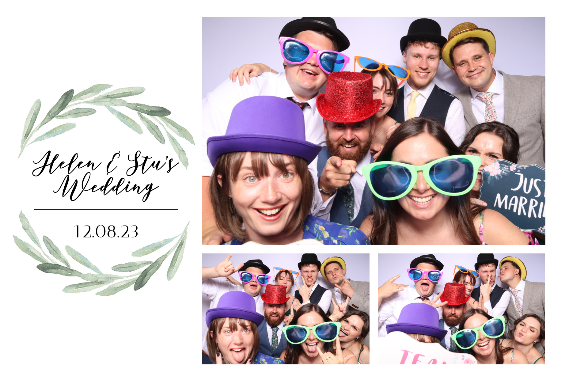 Helen & Stu | View more photos from the event at images.mobile-photo-booth.com/u/MobilePhotoBoothUK/Helen-Stu