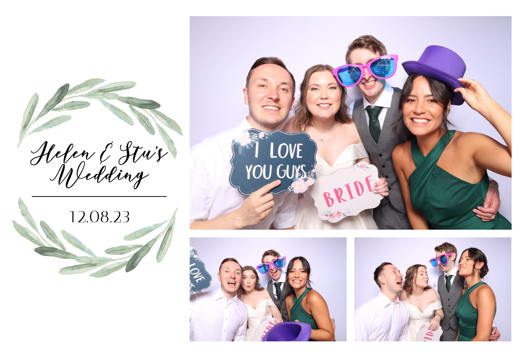 Helen & Stu | View more photos from the event at images.mobile-photo-booth.com/u/MobilePhotoBoothUK/Helen-Stu