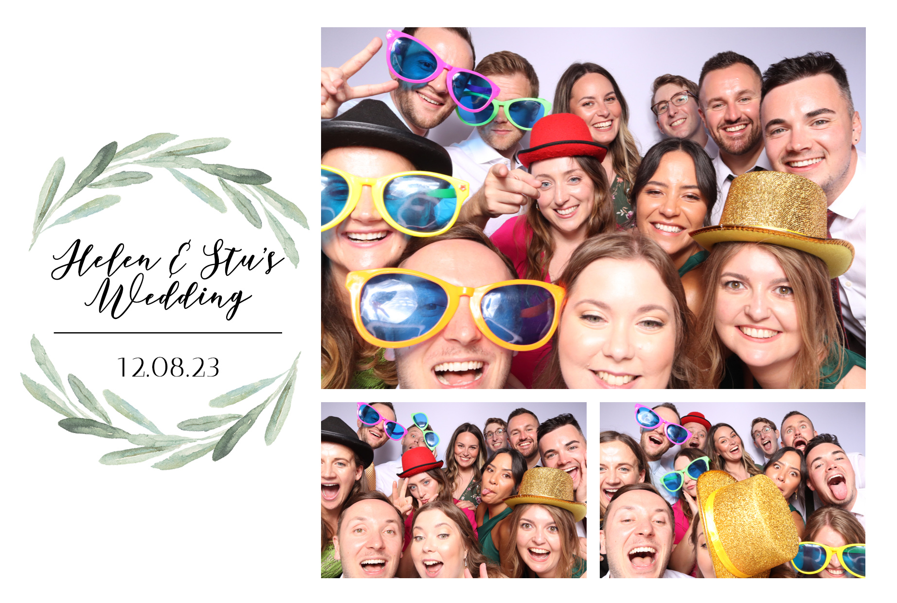 Helen & Stu | View more photos from the event at images.mobile-photo-booth.com/u/MobilePhotoBoothUK/Helen-Stu