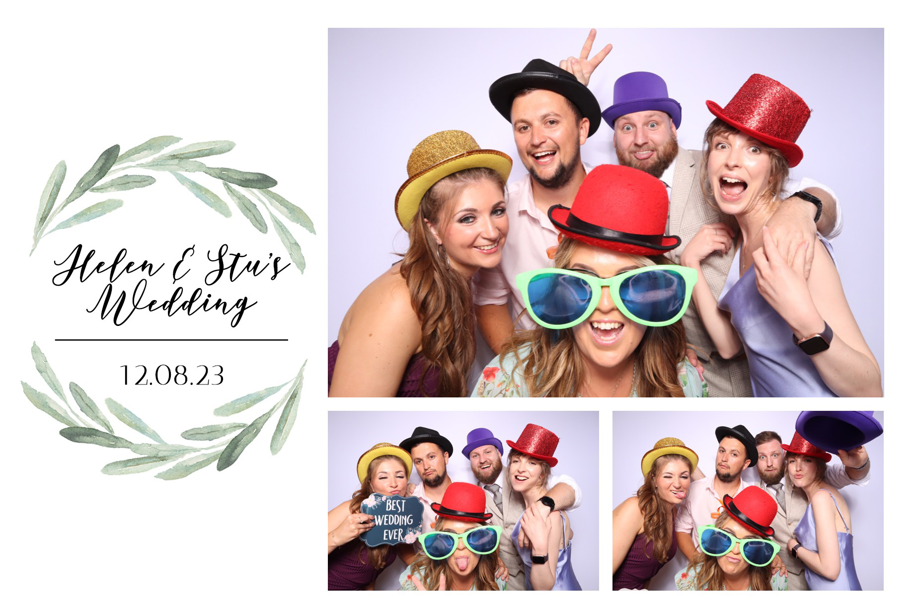 Helen & Stu | View more photos from the event at images.mobile-photo-booth.com/u/MobilePhotoBoothUK/Helen-Stu