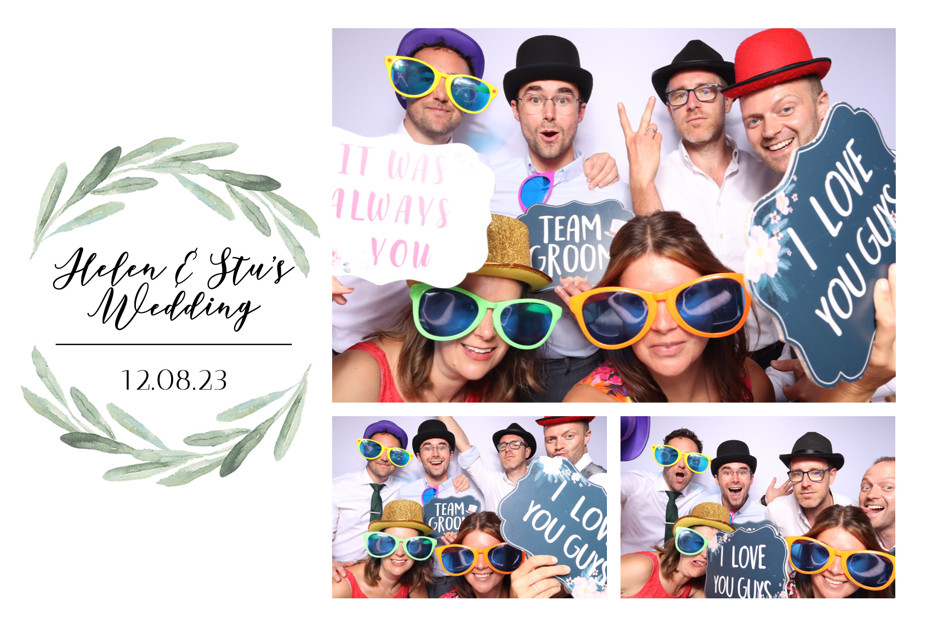 Helen & Stu | View more photos from the event at images.mobile-photo-booth.com/u/MobilePhotoBoothUK/Helen-Stu