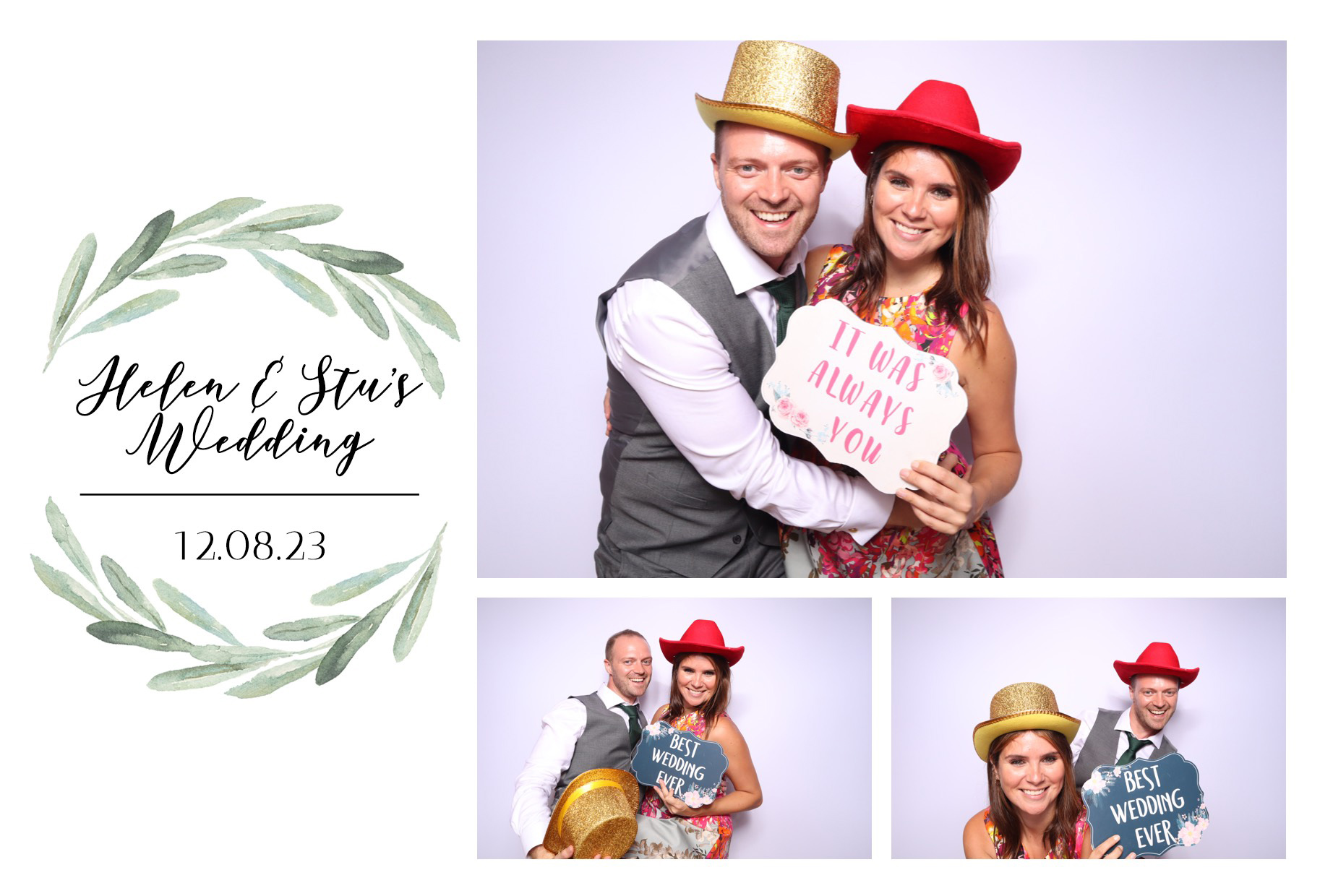 Helen & Stu | View more photos from the event at images.mobile-photo-booth.com/u/MobilePhotoBoothUK/Helen-Stu