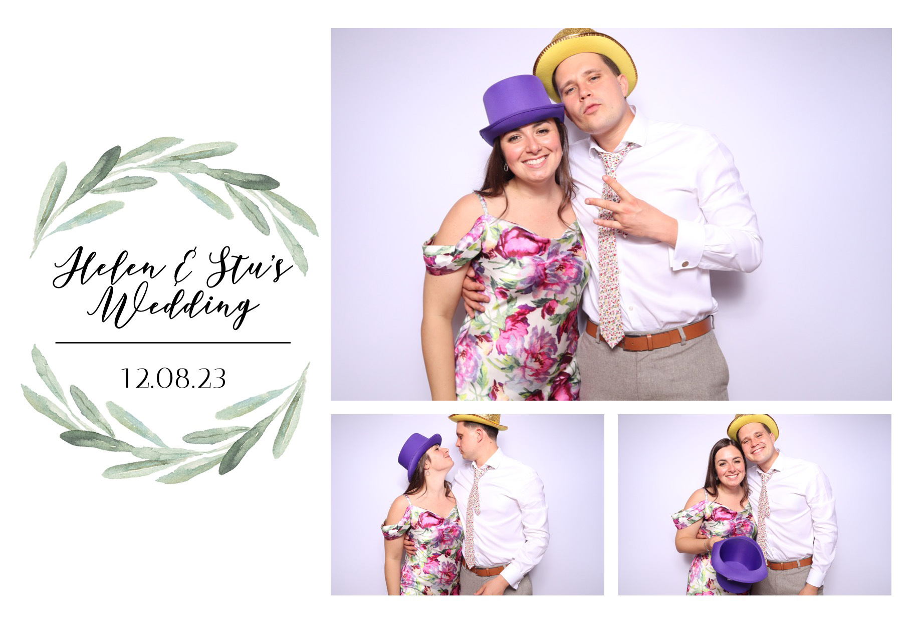 Helen & Stu | View more photos from the event at images.mobile-photo-booth.com/u/MobilePhotoBoothUK/Helen-Stu