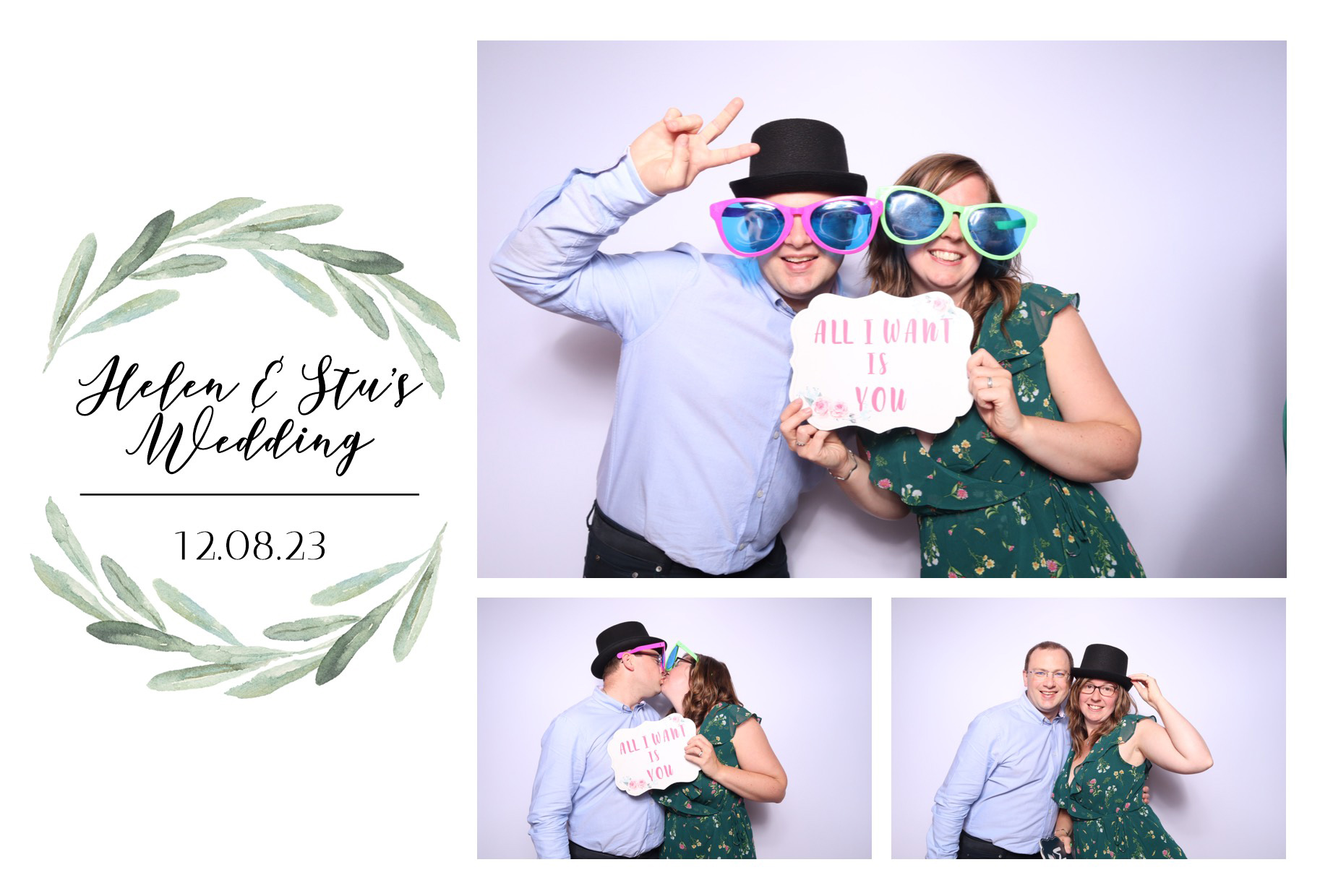 Helen & Stu | View more photos from the event at images.mobile-photo-booth.com/u/MobilePhotoBoothUK/Helen-Stu