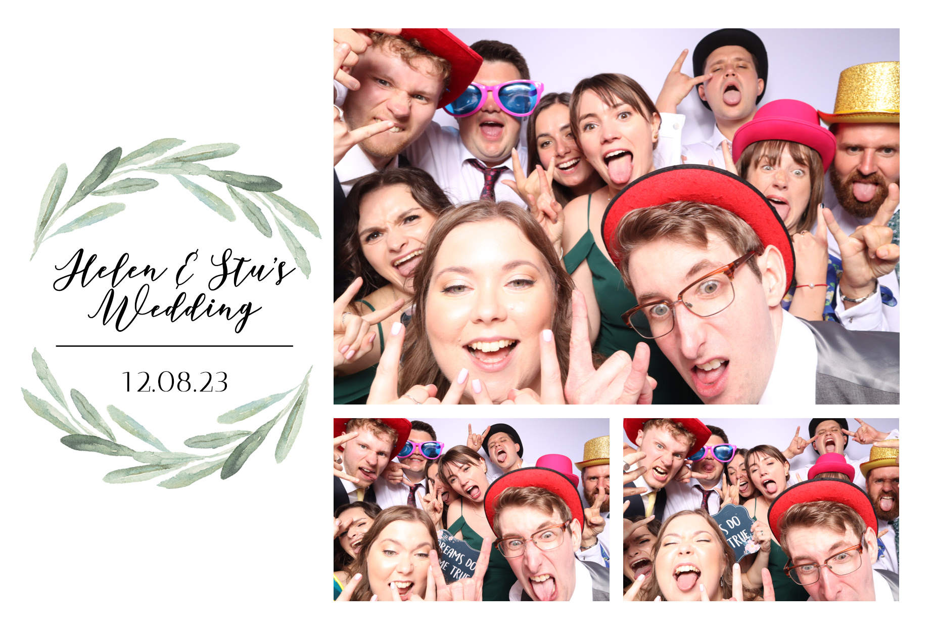 Helen & Stu | View more photos from the event at images.mobile-photo-booth.com/u/MobilePhotoBoothUK/Helen-Stu