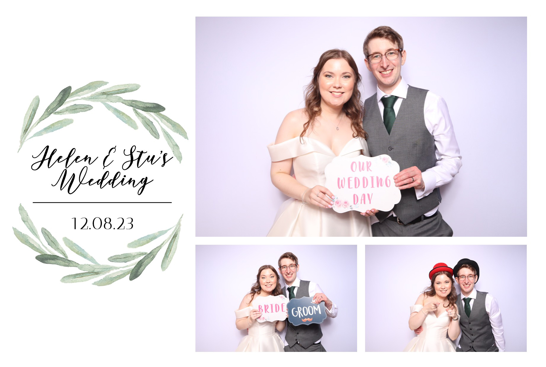 Helen & Stu | View more photos from the event at images.mobile-photo-booth.com/u/MobilePhotoBoothUK/Helen-Stu