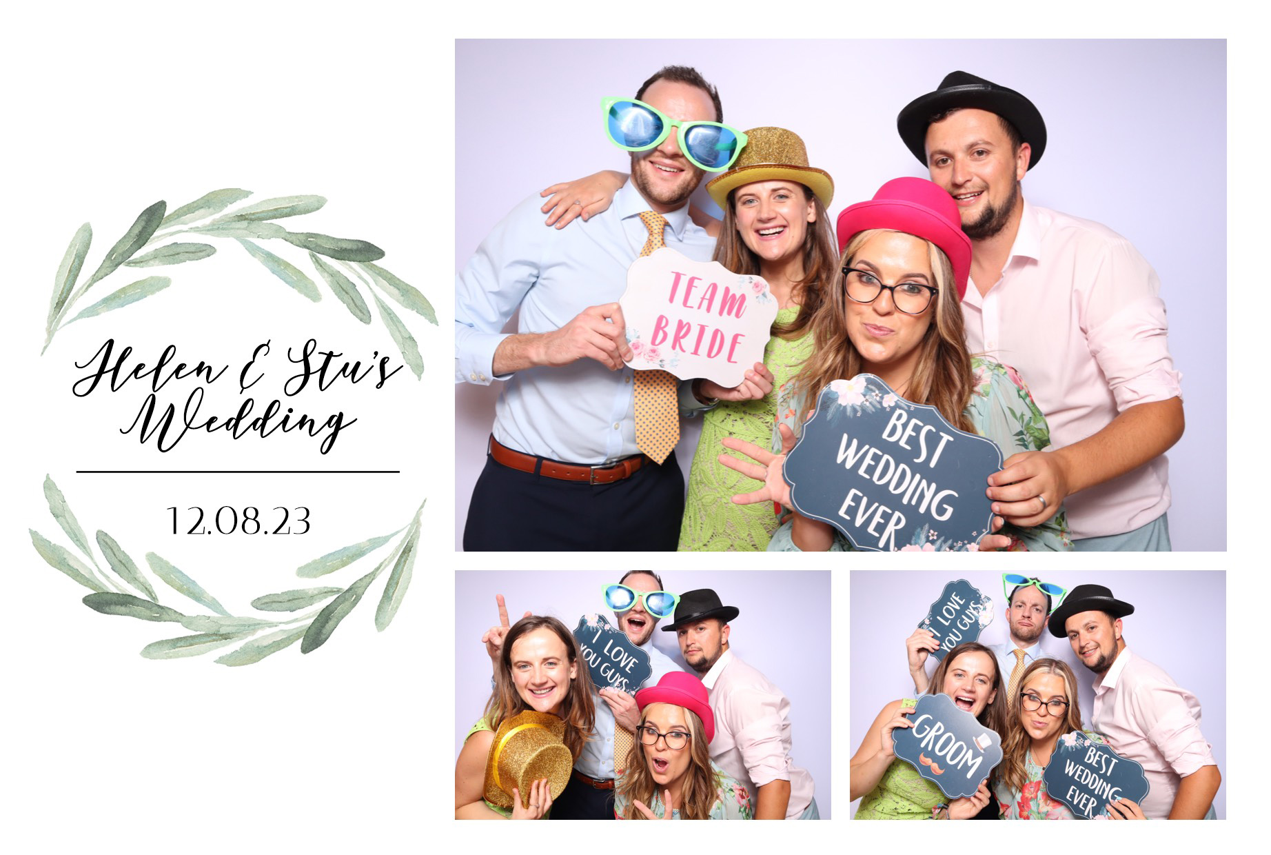 Helen & Stu | View more photos from the event at images.mobile-photo-booth.com/u/MobilePhotoBoothUK/Helen-Stu