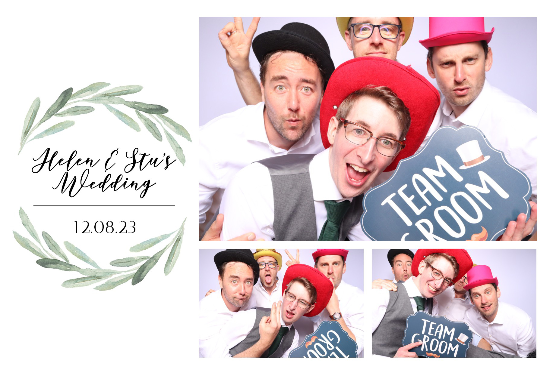 Helen & Stu | View more photos from the event at images.mobile-photo-booth.com/u/MobilePhotoBoothUK/Helen-Stu