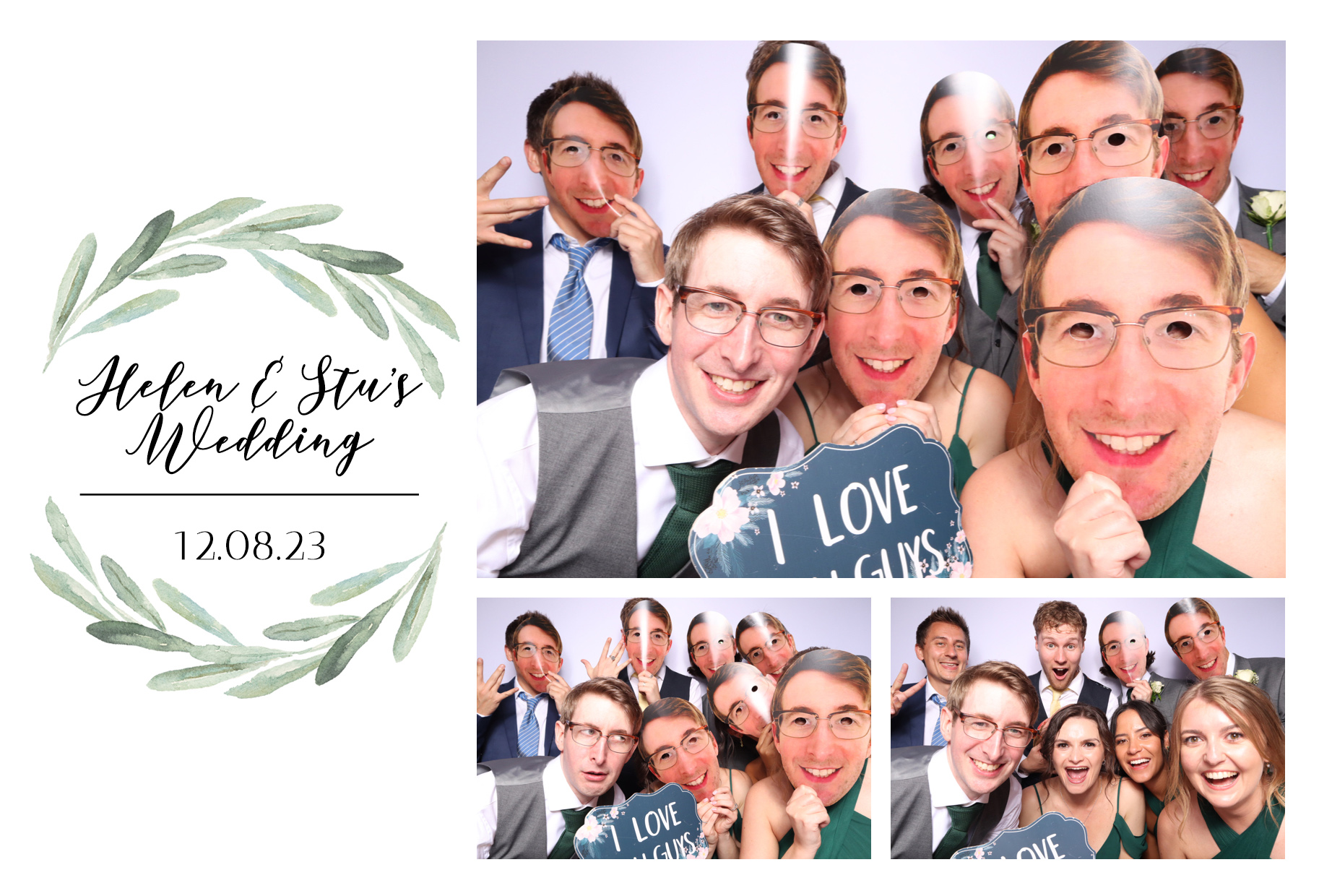 Helen & Stu | View more photos from the event at images.mobile-photo-booth.com/u/MobilePhotoBoothUK/Helen-Stu