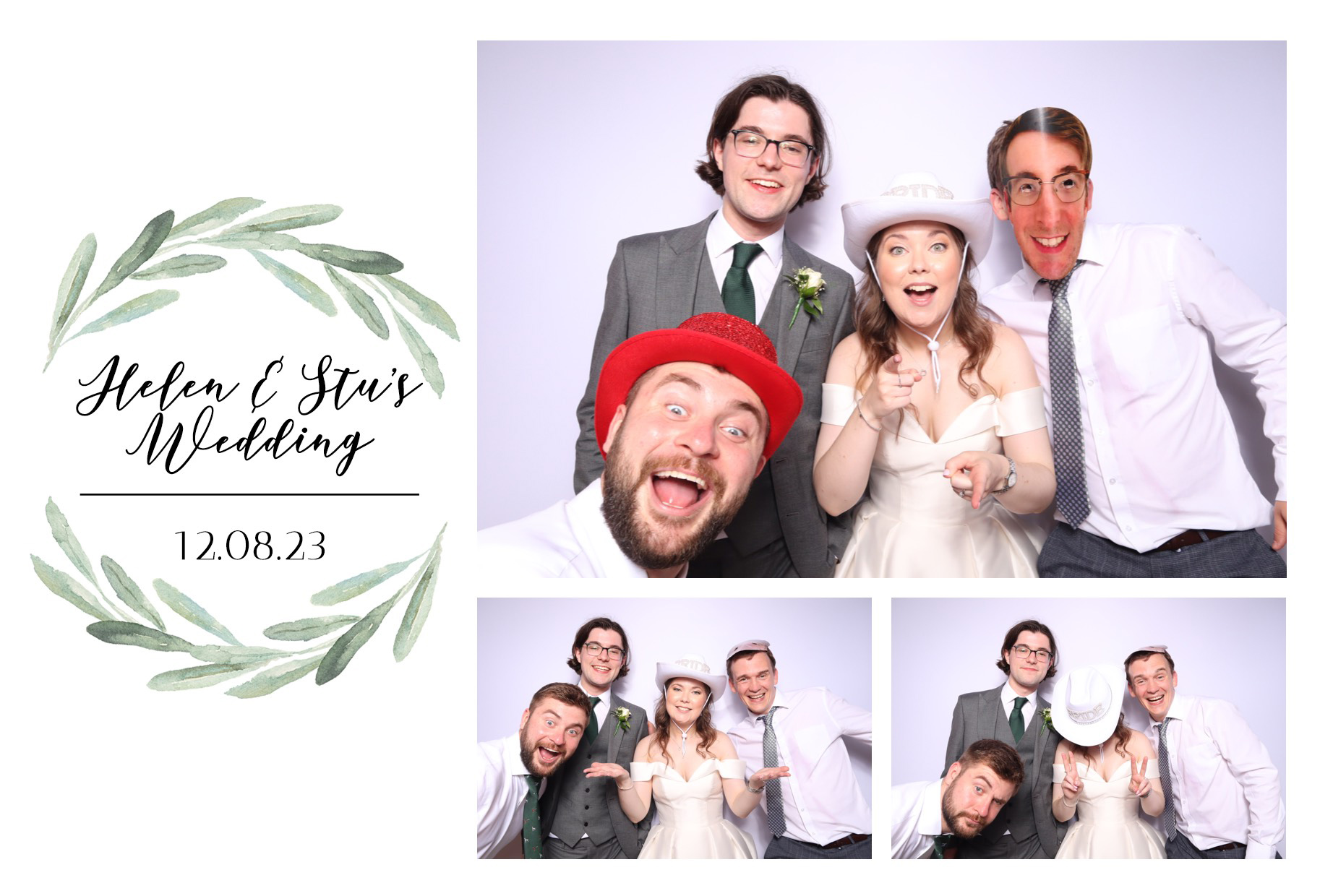Helen & Stu | View more photos from the event at images.mobile-photo-booth.com/u/MobilePhotoBoothUK/Helen-Stu