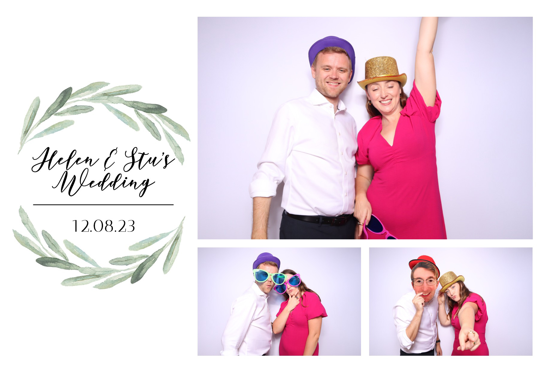 Helen & Stu | View more photos from the event at images.mobile-photo-booth.com/u/MobilePhotoBoothUK/Helen-Stu