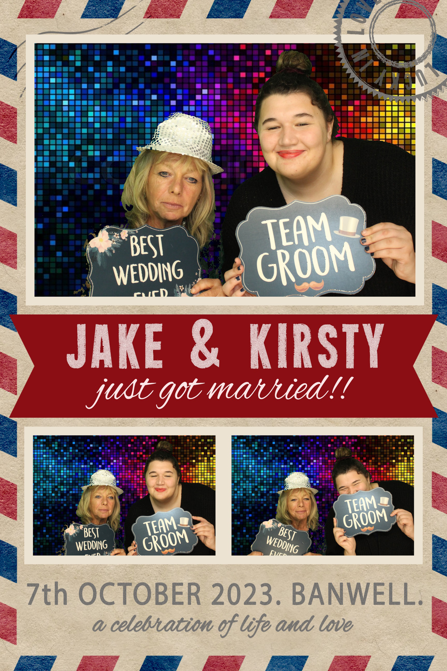 Jake & Kirsty | View more photos from the event at images.mobile-photo-booth.com/u/MobilePhotoBoothUK/Jake-Kirsty
