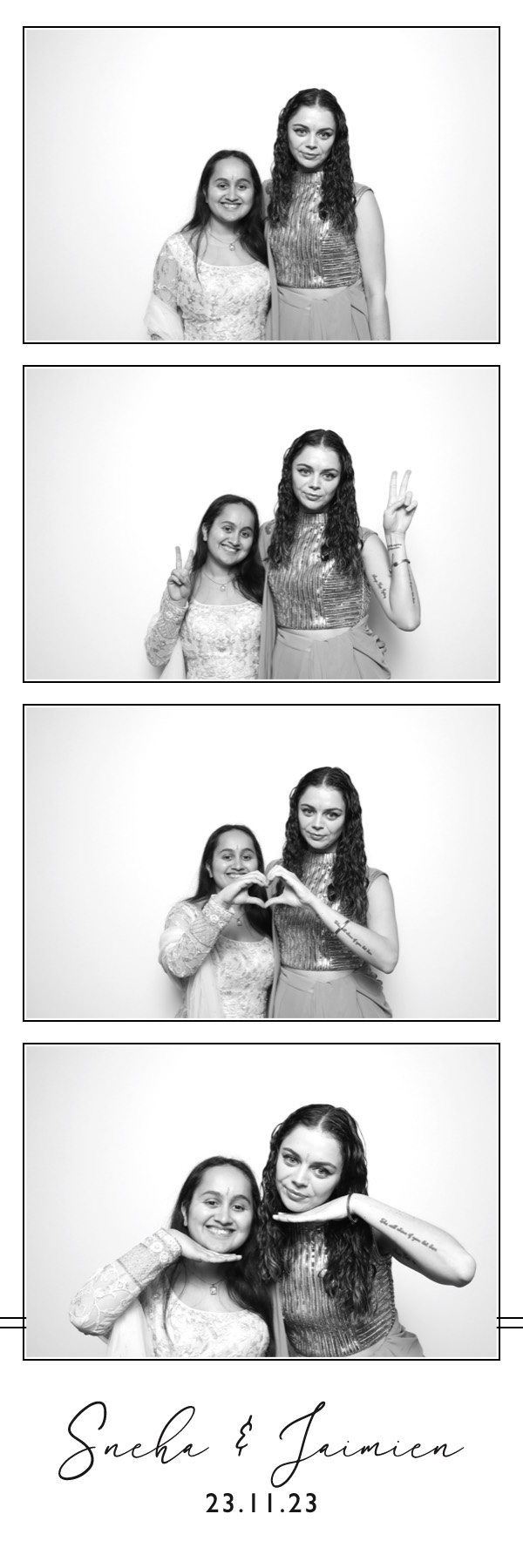 Sneha & Jaimien | View more photos from the event at images.mobile-photo-booth.com/u/MobilePhotoBoothUK/Sneha-Jaimien