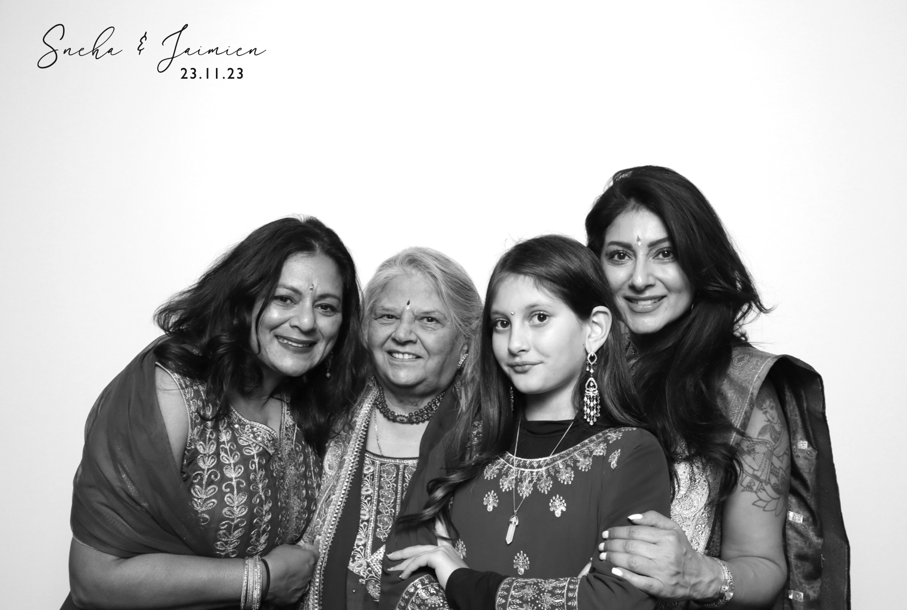 Sneha & Jaimien | View more photos from the event at images.mobile-photo-booth.com/u/MobilePhotoBoothUK/Sneha-Jaimien
