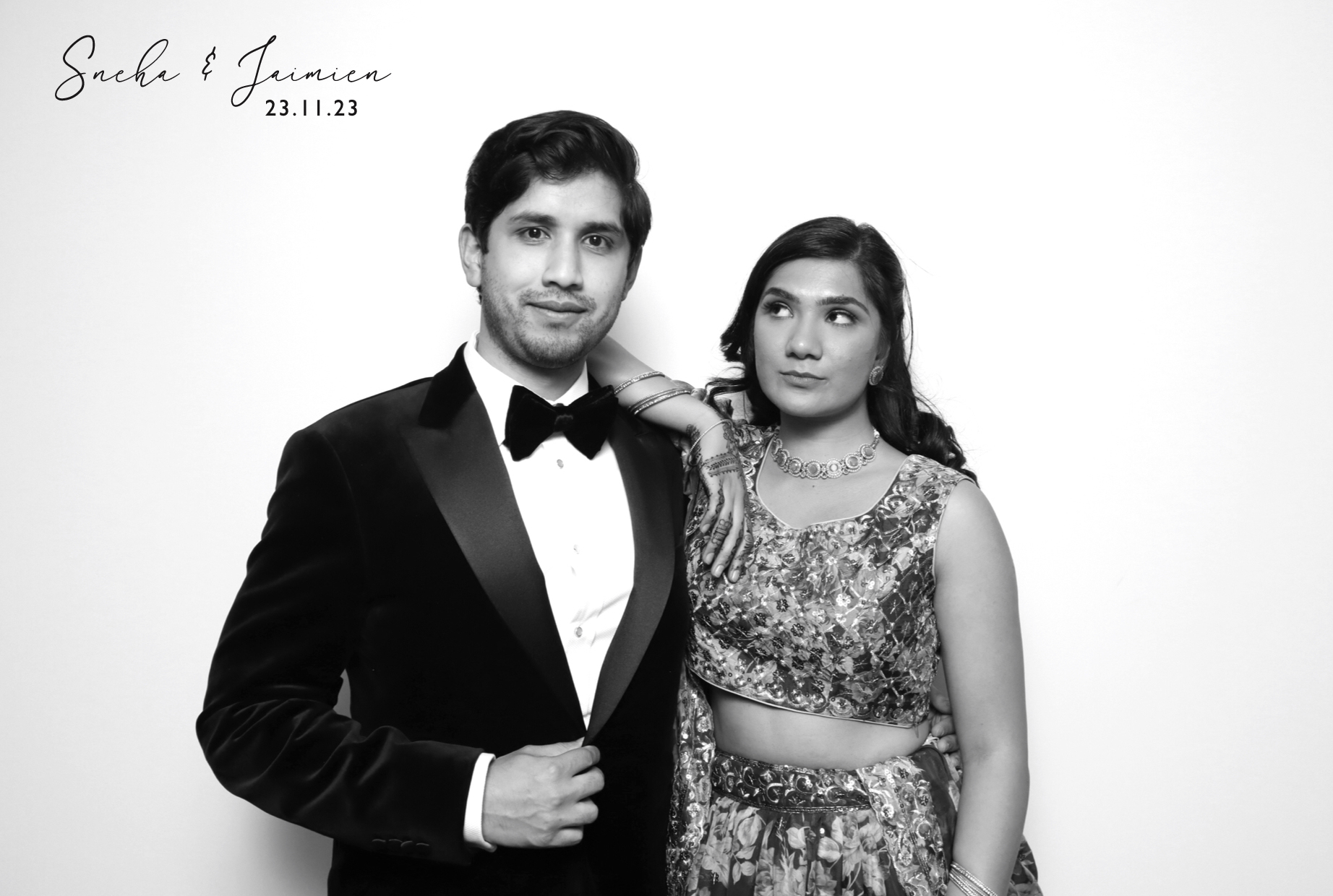 Sneha & Jaimien | View more photos from the event at images.mobile-photo-booth.com/u/MobilePhotoBoothUK/Sneha-Jaimien