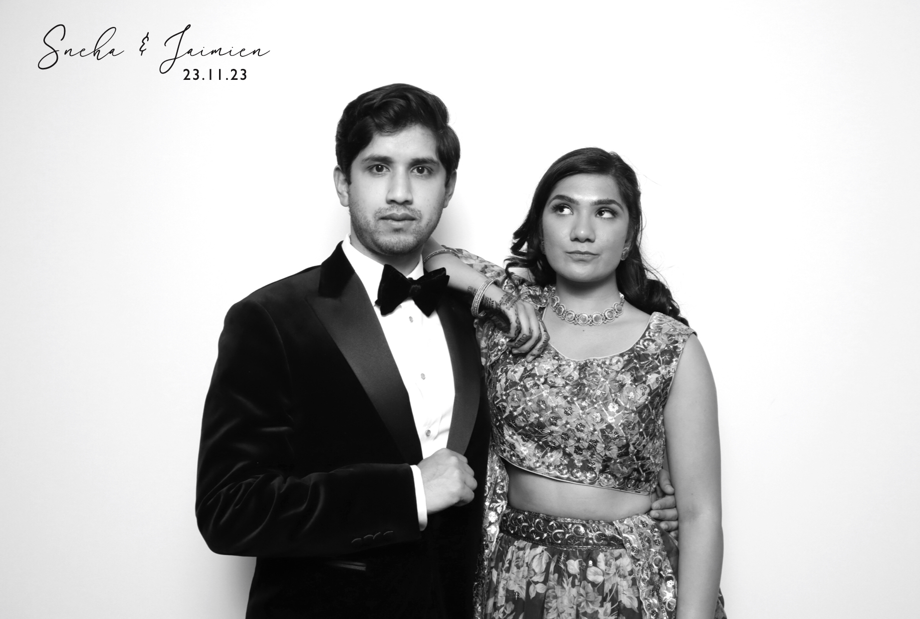 Sneha & Jaimien | View more photos from the event at images.mobile-photo-booth.com/u/MobilePhotoBoothUK/Sneha-Jaimien