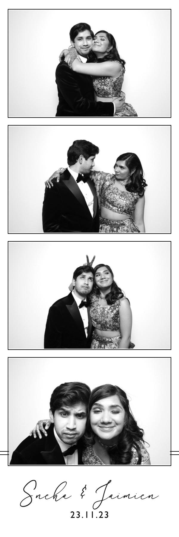 Sneha & Jaimien | View more photos from the event at images.mobile-photo-booth.com/u/MobilePhotoBoothUK/Sneha-Jaimien