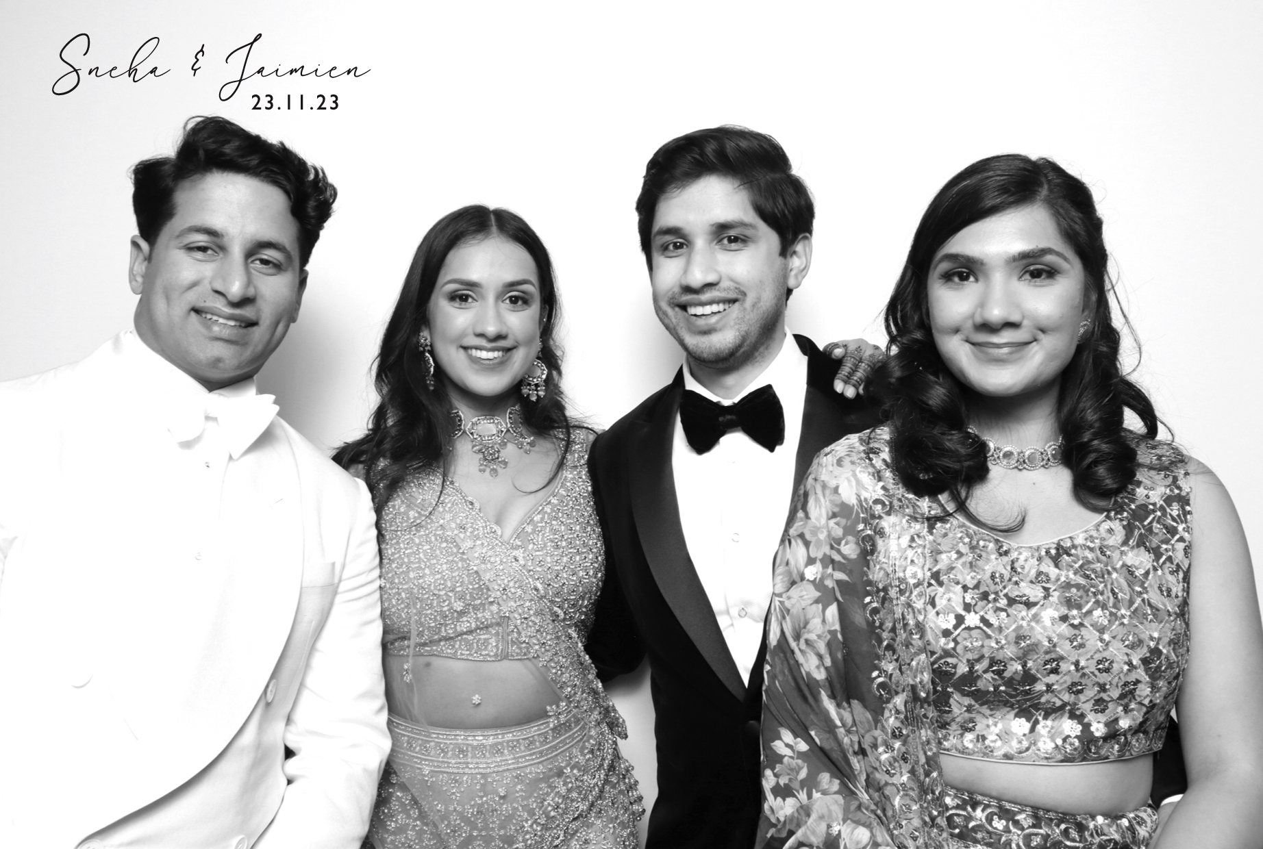 Sneha & Jaimien | View more photos from the event at images.mobile-photo-booth.com/u/MobilePhotoBoothUK/Sneha-Jaimien