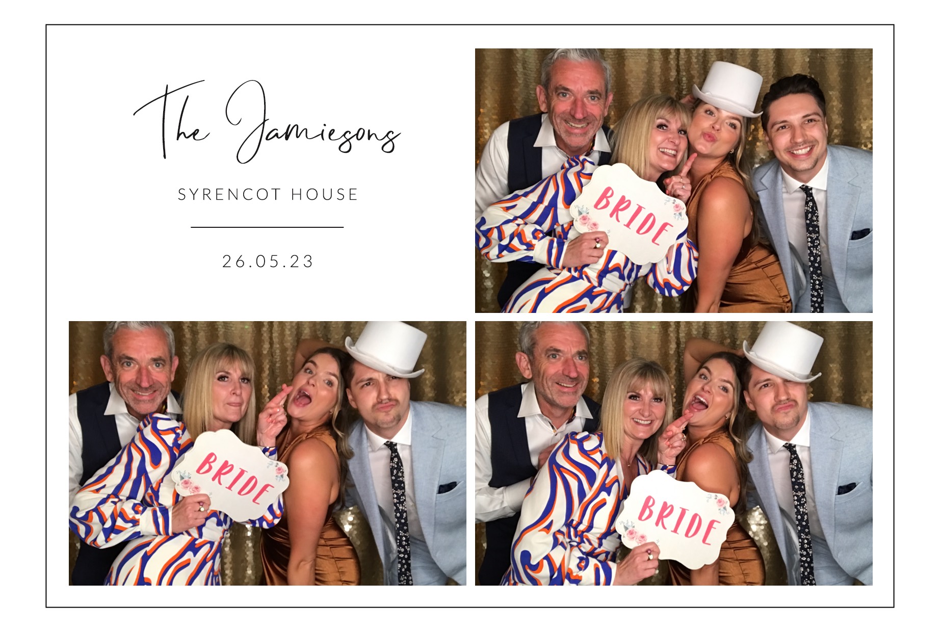 The Jamiesons | View more photos from the event at images.mobile-photo-booth.com/u/MobilePhotoBoothUK/The-Jamiesons